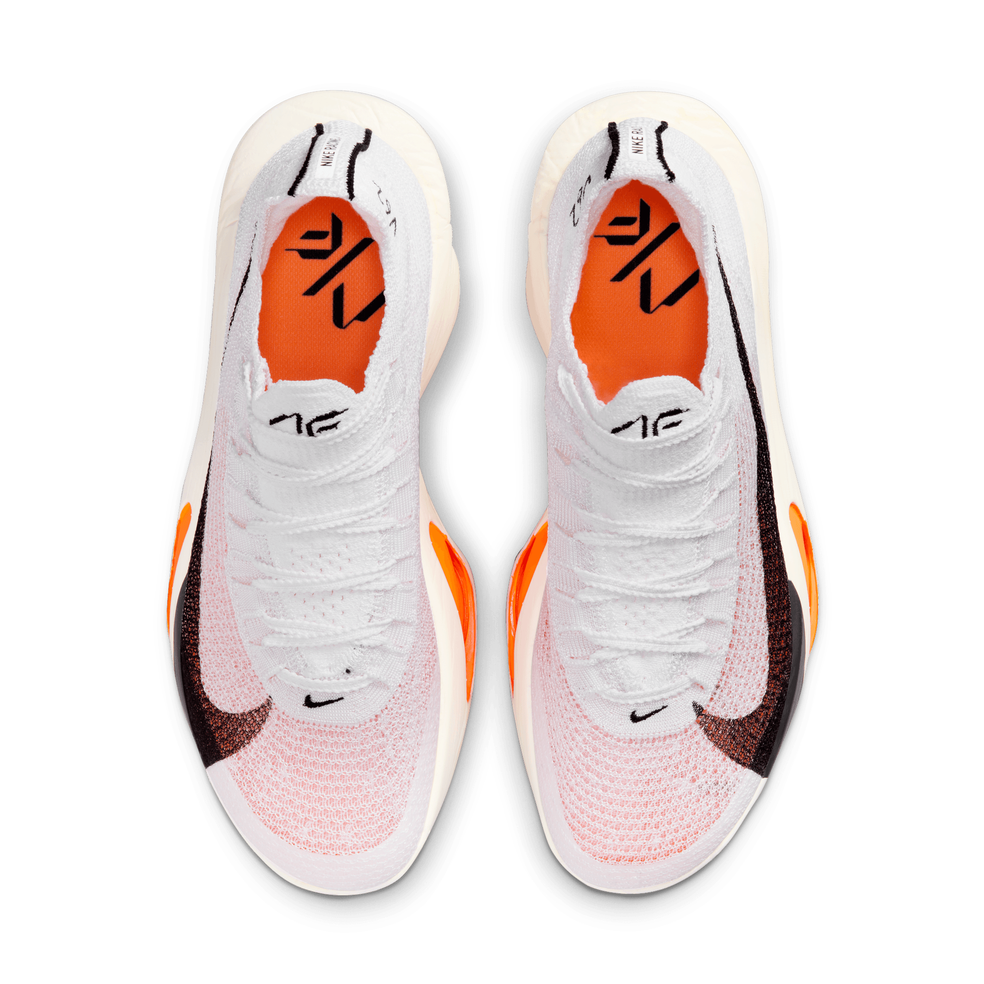 Nike Women's Alphafly 3 Proto Running Shoes - White/Black Phantom Total Orange | Lightweight Cushioned Road Racing Sneakers for Marathon Training & Competitive Running