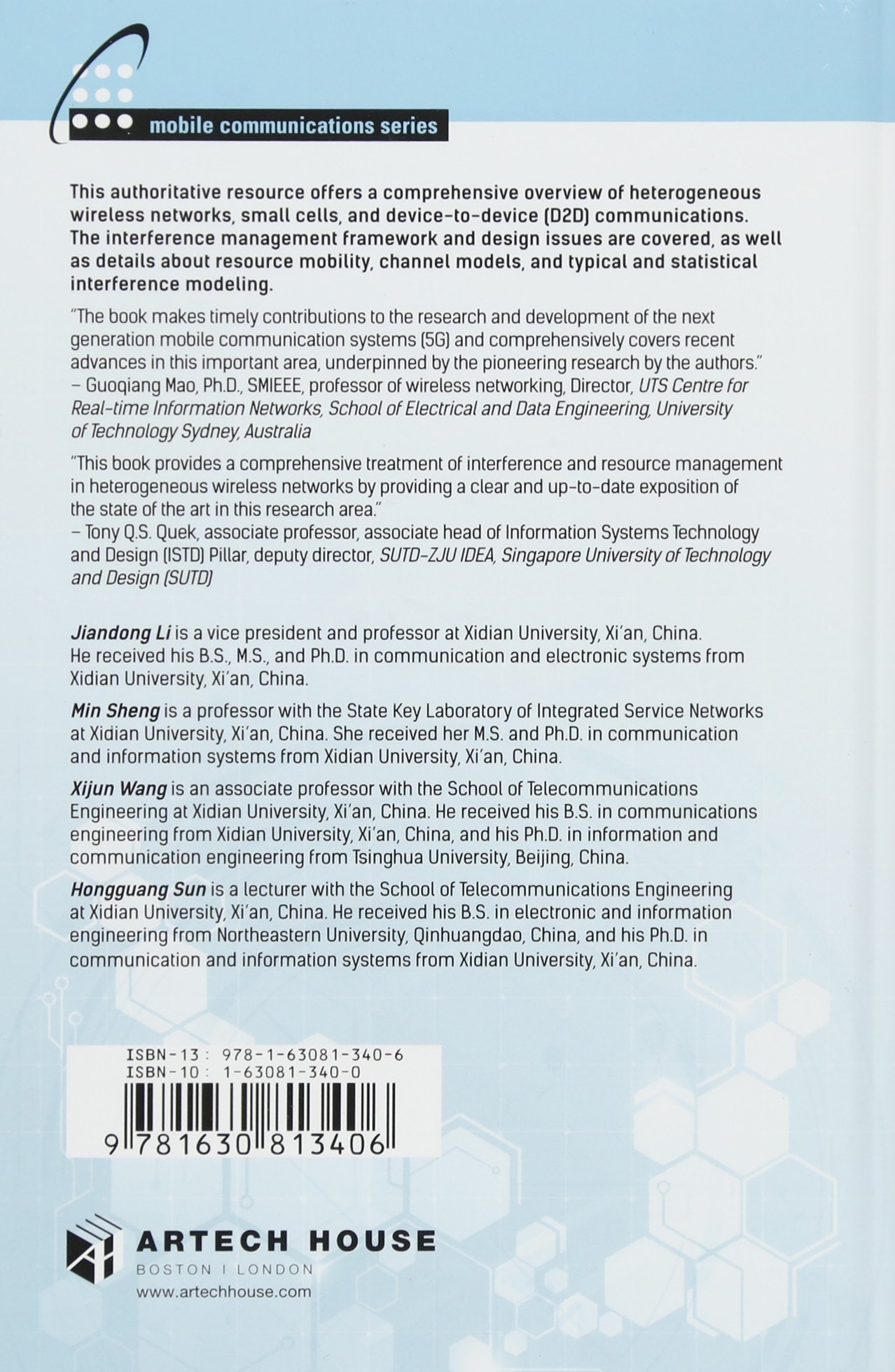 Interference and Resource Management in Heterogeneous Wireless Networks - Mobile Communications Technology Guide for 5G & IoT Applications