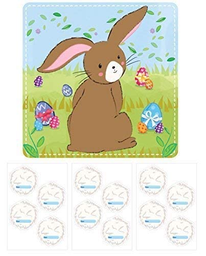 Easter Bunny Party Game - Stick Tail on Bunny for Kids - Easter Egg Hunt & Spring Party Activity