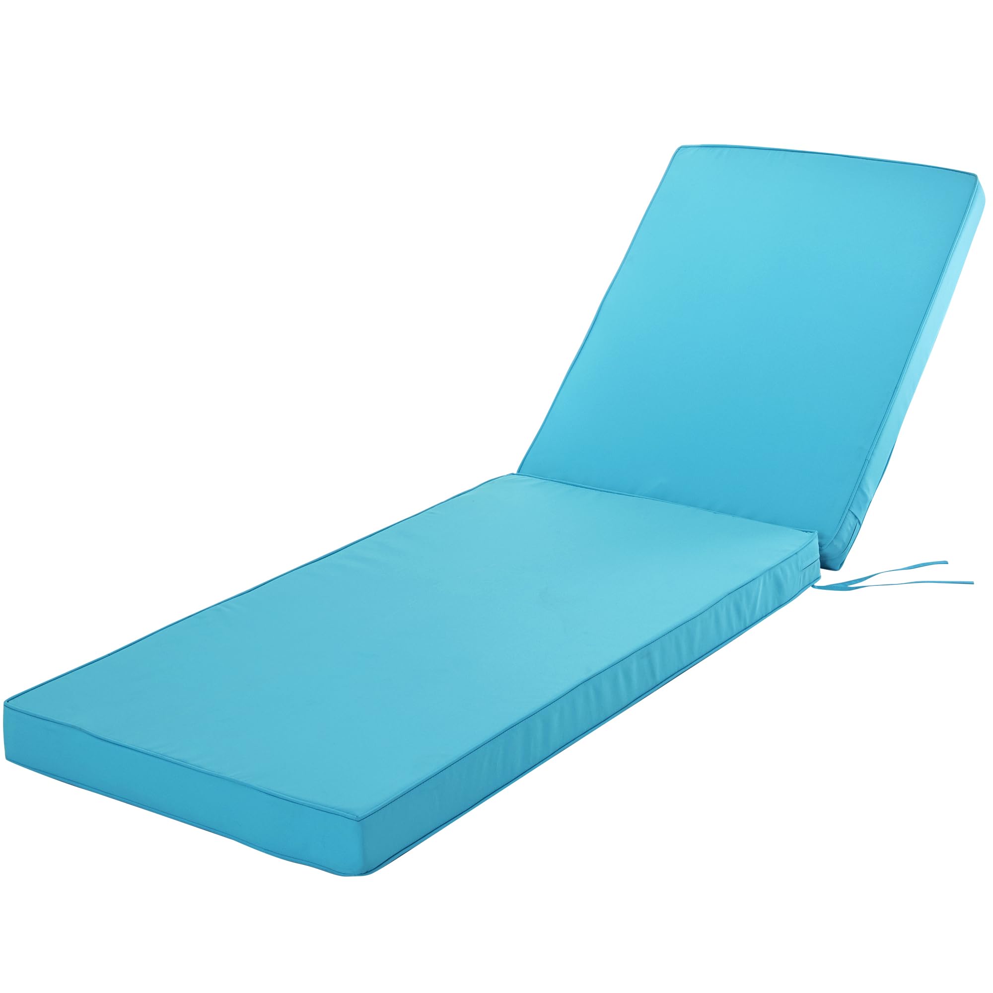Waterproof Outdoor Chaise Lounge Cushion - Fade & Tear Resistant Patio Furniture Cushion for Poolside, Resort, Hotel (80x26x3 Inch, Teal) - Perfect for Sunbathing, Lounging by the Pool or Relaxing in Your Backyard