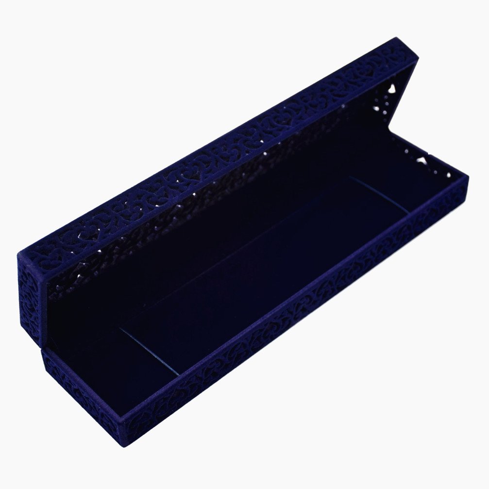 Velvet Jewelry Box for Necklace & Bracelet Storage - Gift Display Case for Long Chains