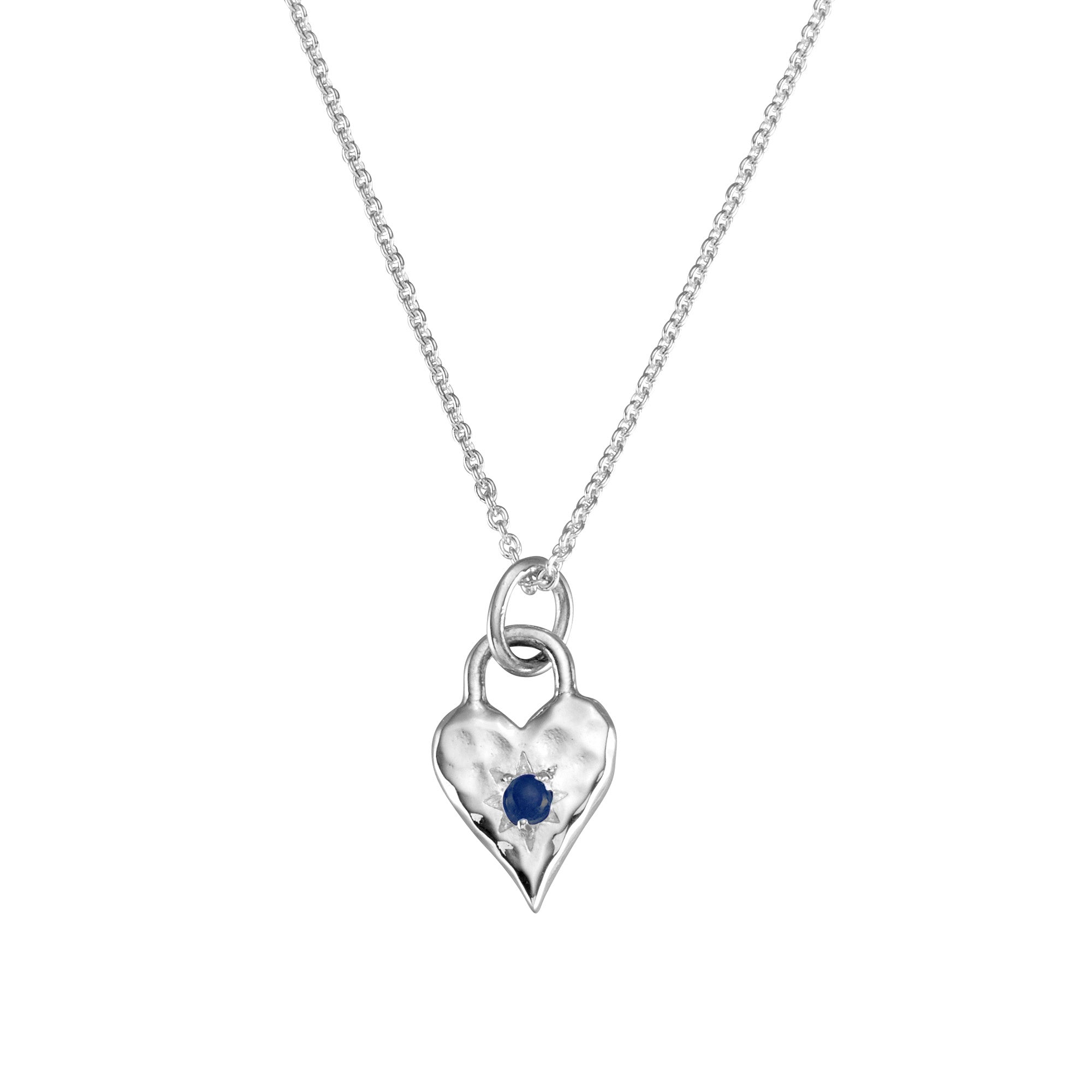 Love Heart London Blue Necklace - Elegant Sterling Silver Pendant for Women | Perfect Gift for Valentine's Day, Anniversary & Special Occasions