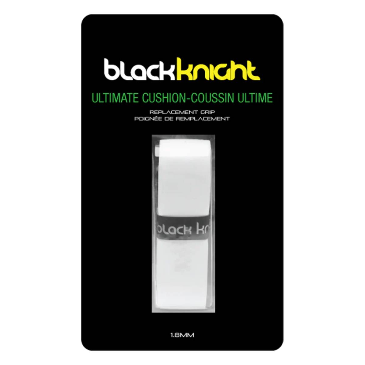 Black Knight Ultimate Cushion Replacement Grip - Premium Tennis Racquet Handle Grip for Comfort & Control | Ideal for Tennis, Badminton & Pickleball Players