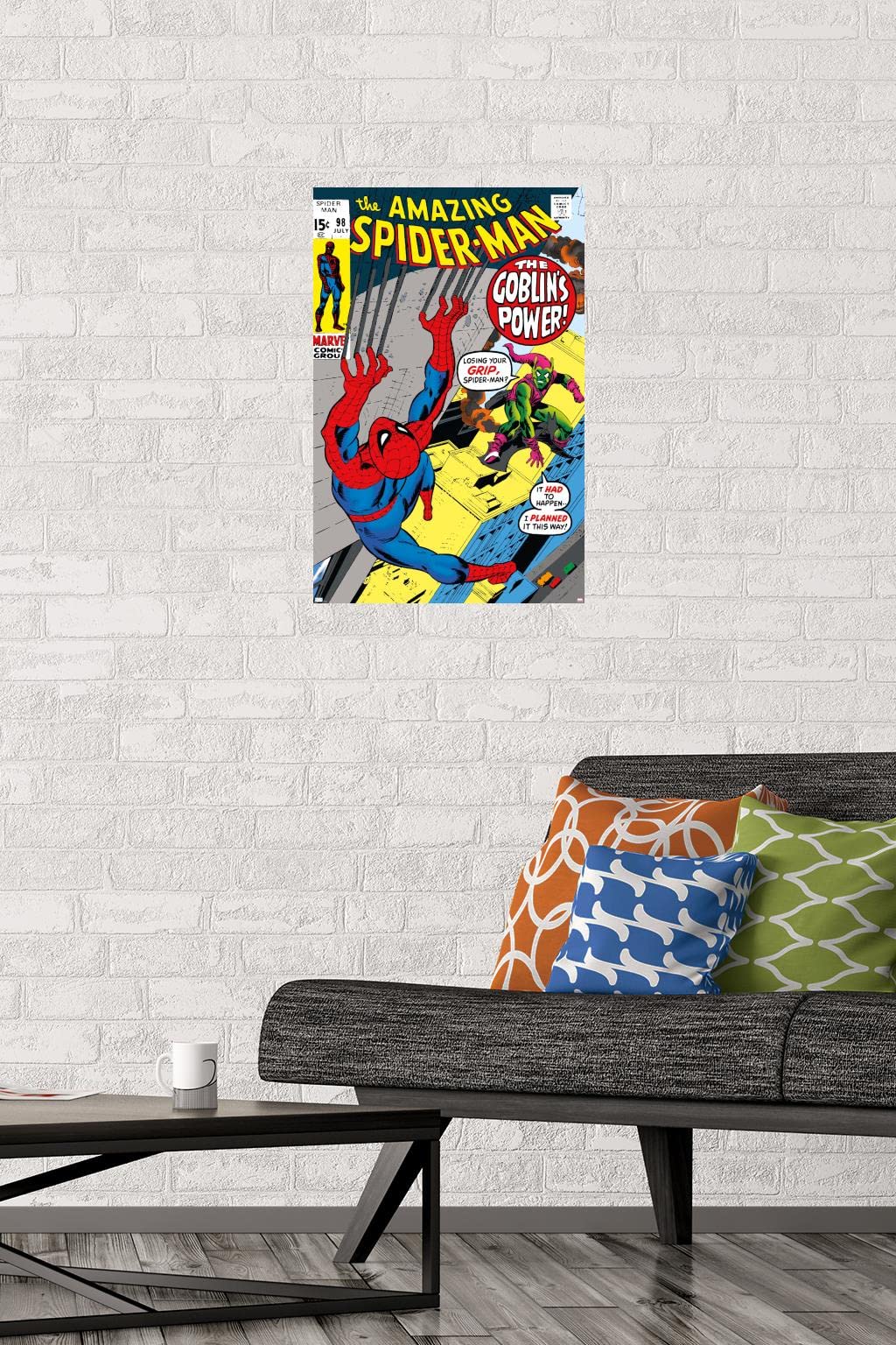 Marvel Comics Green Goblin Wall Poster - The Amazing Spider-Man #98 Art Print, 22.4x14.7 Inches, Premium Unframed Home Decor for Bedroom, Living Room & Office