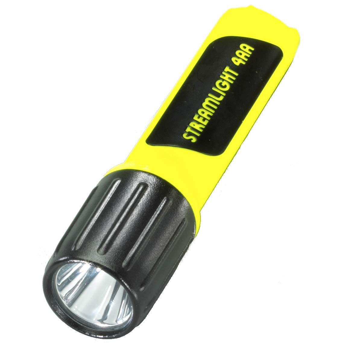 Streamlight 68602 ProPolymer Lux LED Flashlight - 4AA Batteries Included, High Lumen Yellow Tactical Flashlight for Camping, Hiking & Emergency Use