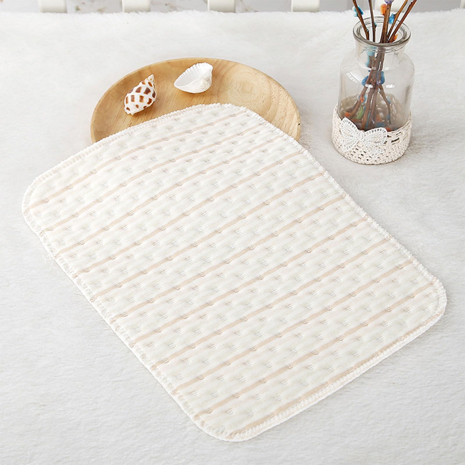 Breathable Baby Changing Mat & Compact Diaper Pad - Waterproof Nursery Changing Station for Home, Travel & Hospital Use