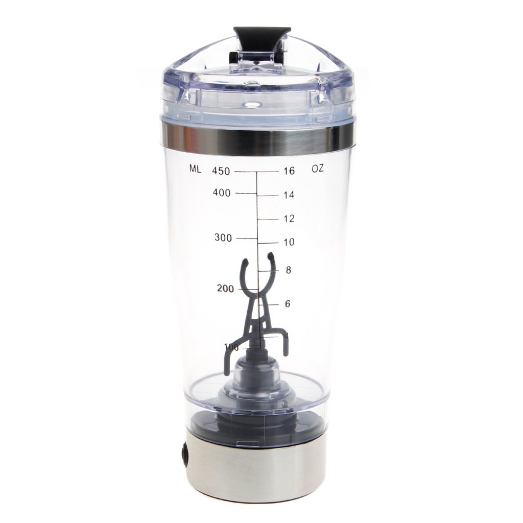 Jackyee 450ml Electric Water Bottle Mixing Cup - BPA Free Vortex Protein Shaker, Smart Automatic Mixer for Smoothies & Shakes | Perfect for Gym, Workout & On-the-Go Nutrition