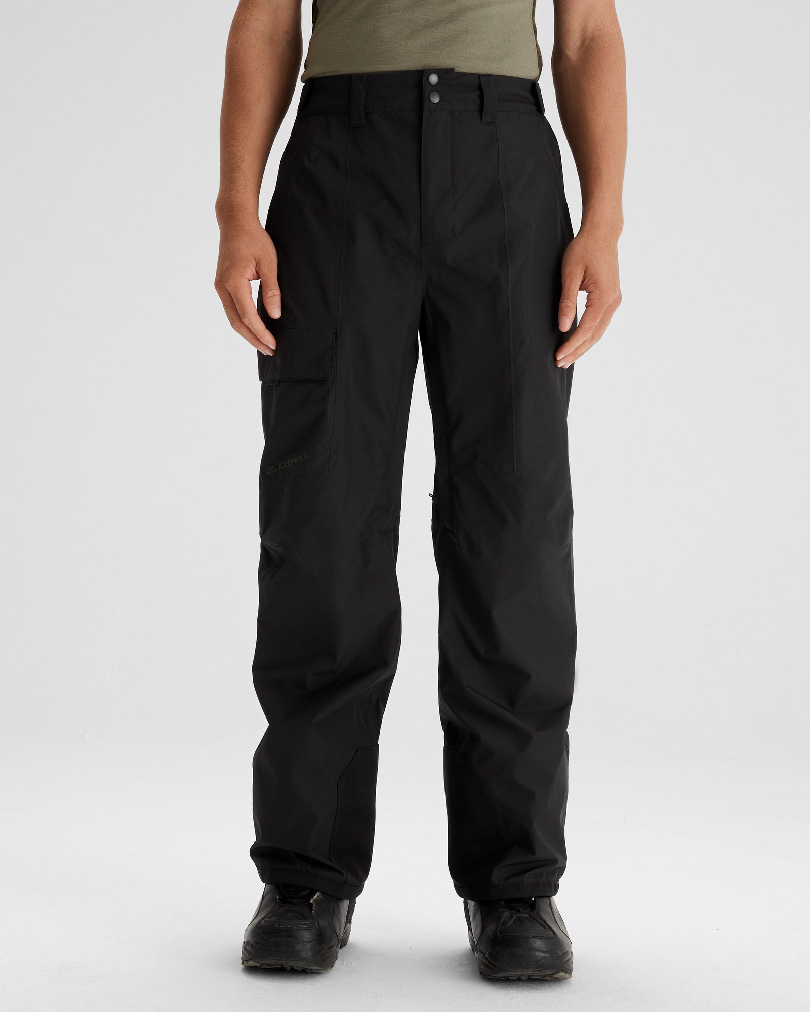 Men's PWDR Days 2L Shell Snow Pants - Waterproof Winter Ski Pants for Men, Black Stingray - Perfect for Skiing, Snowboarding & Outdoor Winter Activities