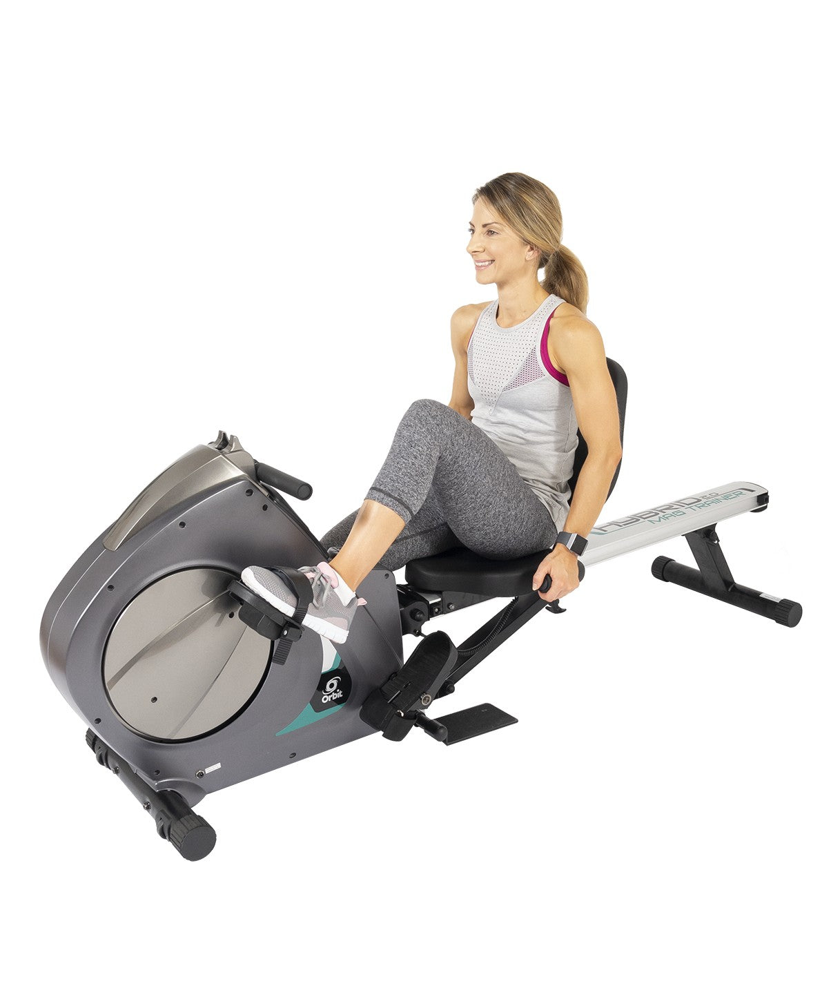 Hybrid Mag Trainer 2.0 - Magnetic Rowing Machine & Recumbent Exercise Bike for Home Gym - Perfect for Indoor Cardio Workouts and Full-Body Training