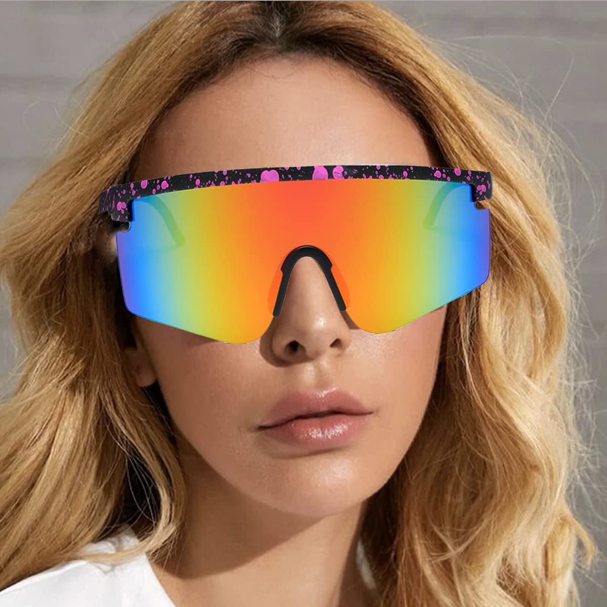 **Polarized Cycling Sunglasses for Men & Women - UV Protection Sports Glasses for Baseball, Biking, Fishing, Skiing, Running & Golf - Lightweight & Durable for Outdoor Activities**
