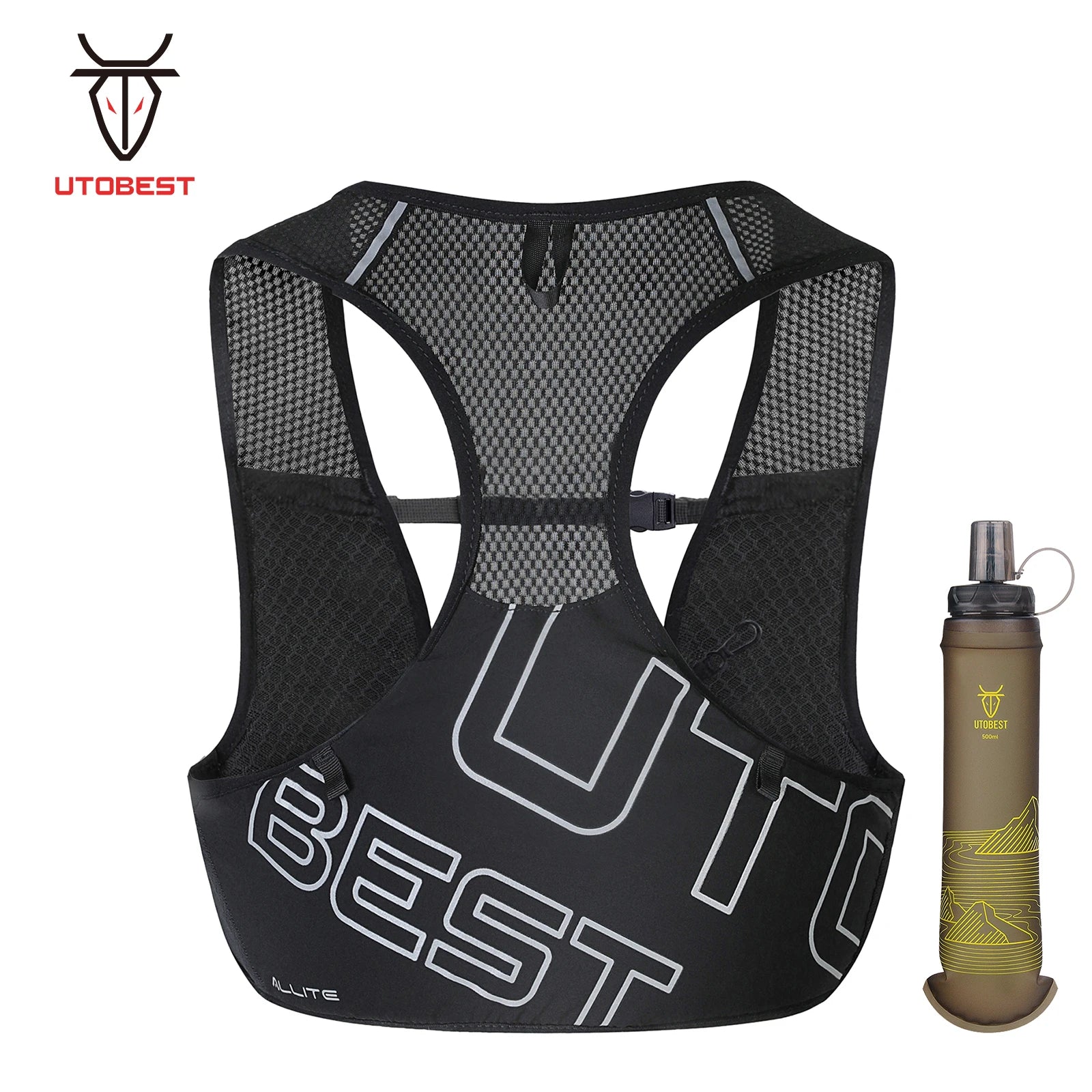 UTOBEST UTR112 Ultra Lightweight Hydration Pack - Breathable Trail Running Vest for Marathon, Cycling & Hiking - Perfect for Outdoor Adventures & Long-Distance Sports