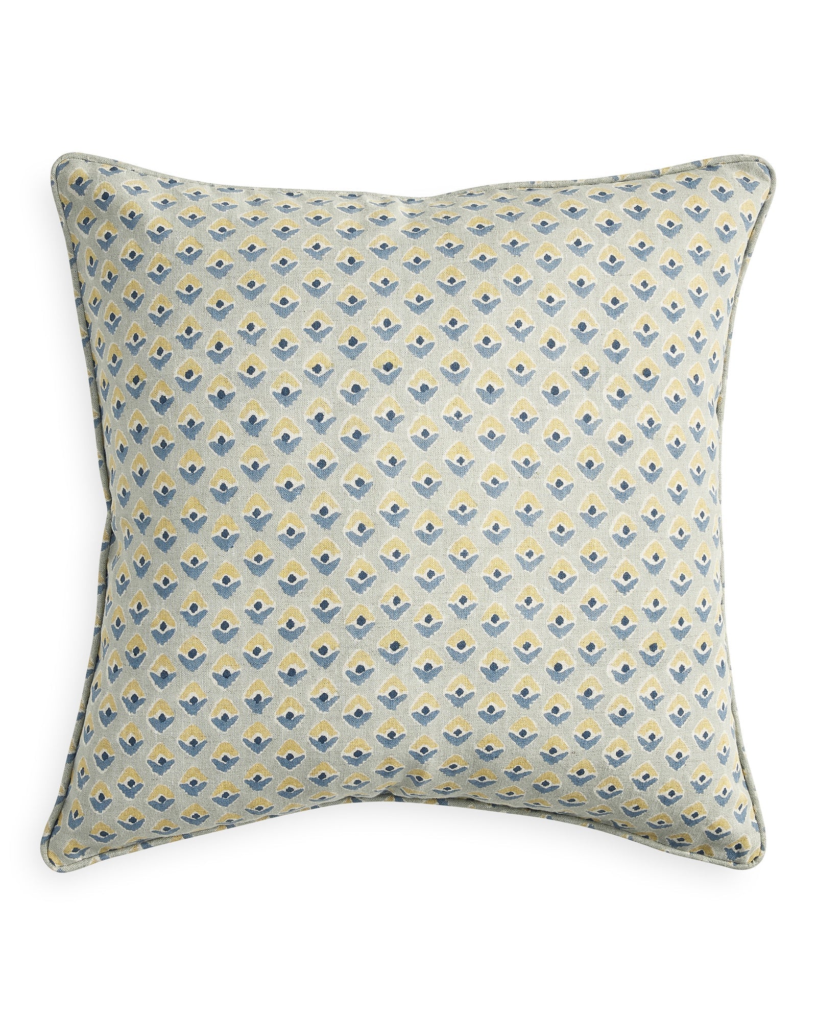 Aleppo Provence Linen Pillow Cover - Soft & Breathable Decorative Cushion Case for Living Room, Bedroom, Sofa - 18x18 Inches (Set of 2) - Home Decor & Interior Design Accessory