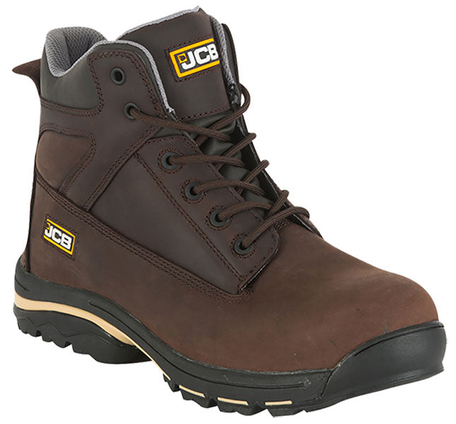 JCB Workmax Safety Boots - Men's Steel Toe Work Boots for Construction, Heavy Duty & Industrial Use - Waterproof & Slip Resistant for Outdoor Work & Job Sites
