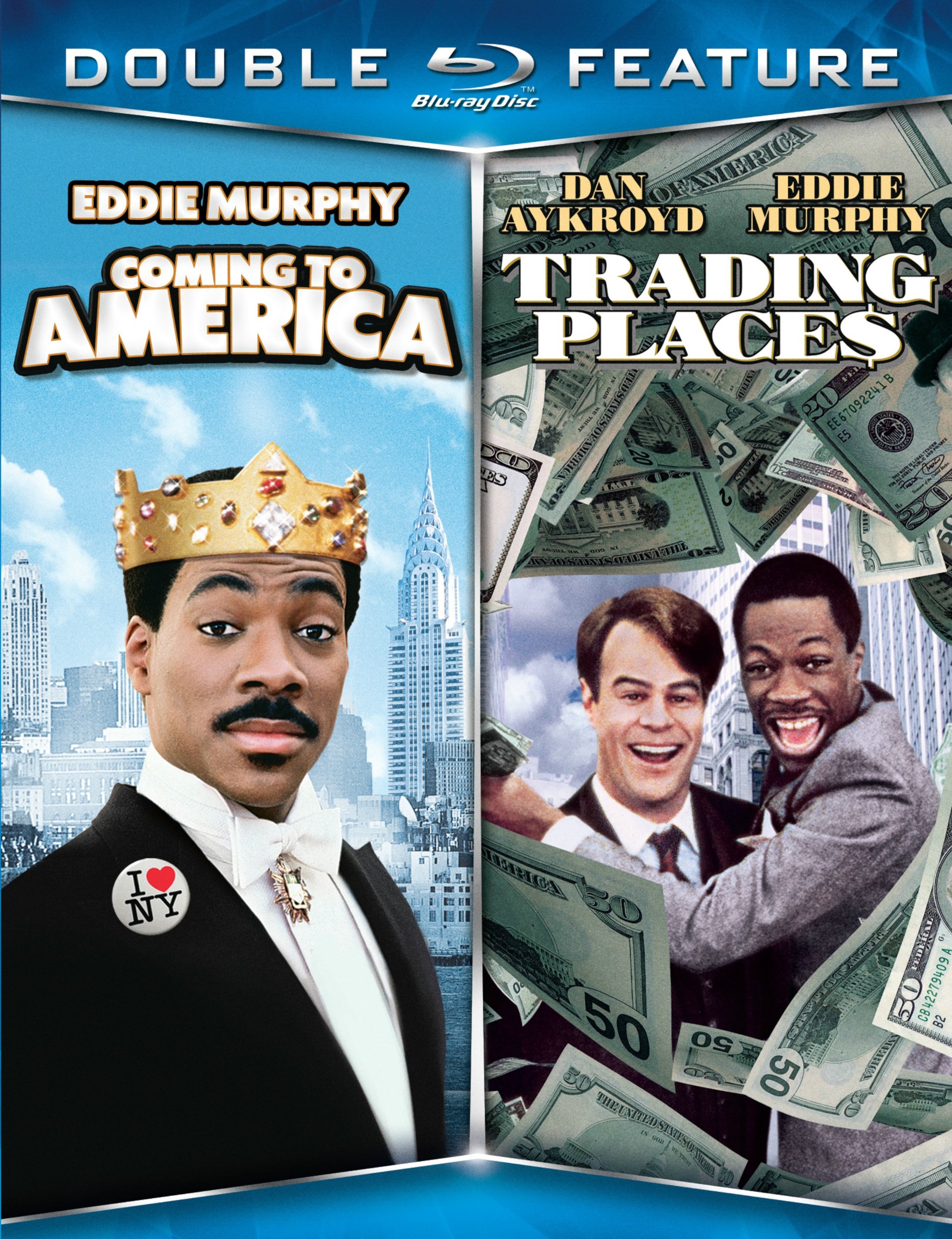 Coming to America & Trading Places Double Feature DVD - Classic Comedy Movies for Movie Nights and Family Entertainment