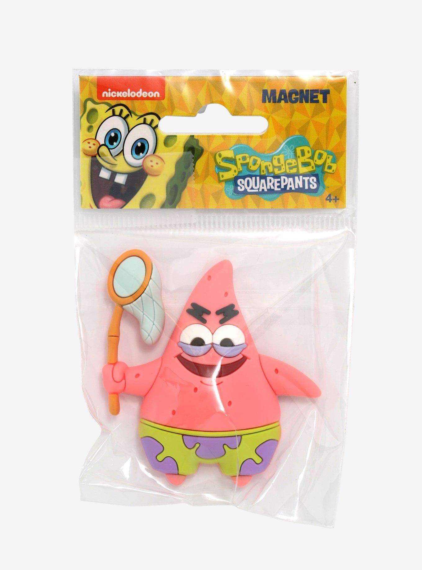 SpongeBob SquarePants Patrick Star Jellyfish Net Magnet - Fun Cartoon Character Refrigerator Magnet for Kids Room Decor, Office & Gifts - Perfect for Fridge, Lockers, Whiteboards and Metal Surfaces