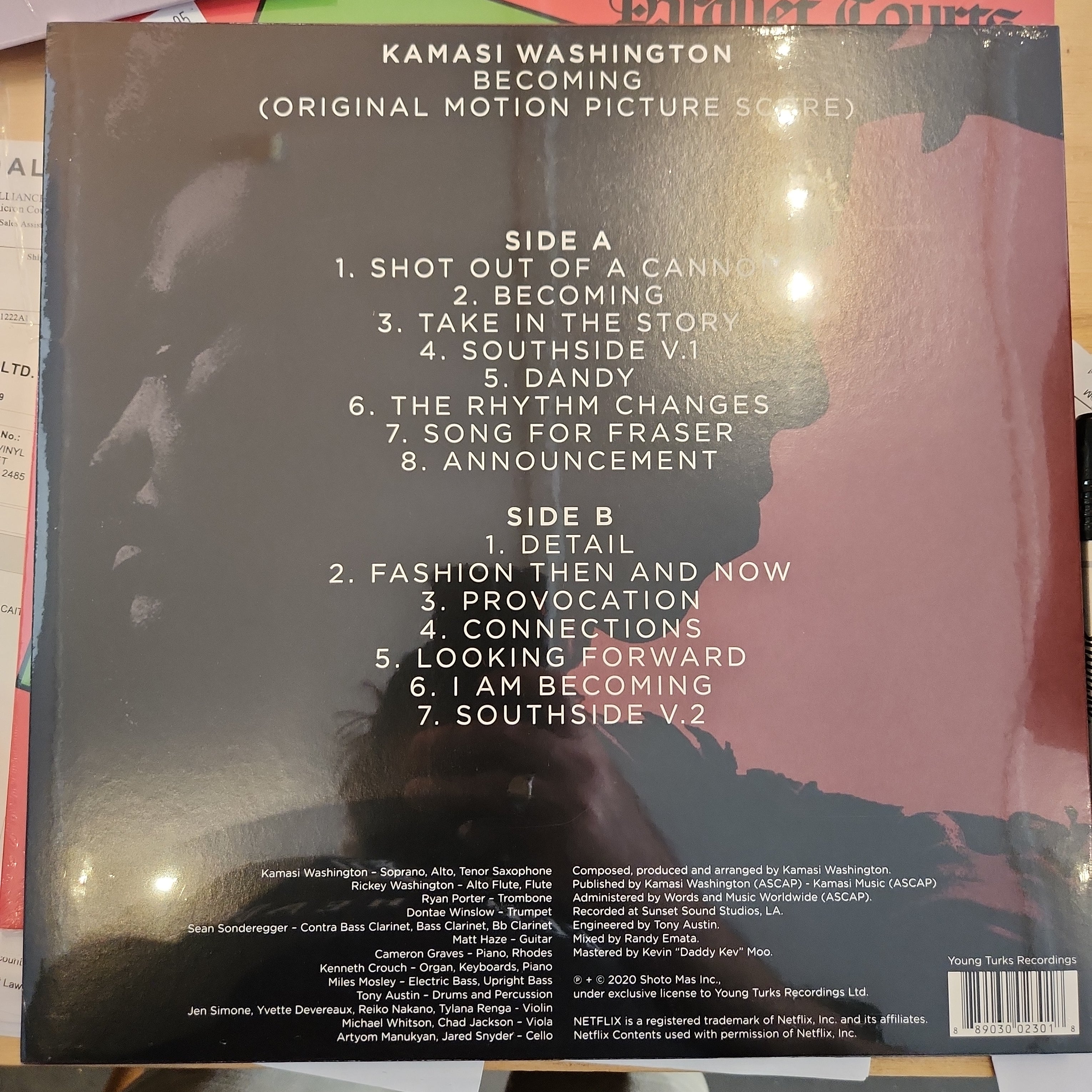 Kamasi Washington - Becoming (Original Motion Picture Soundtrack) Vinyl LP Record - Jazz & Soul Music for Relaxation, Study, and Home Decor