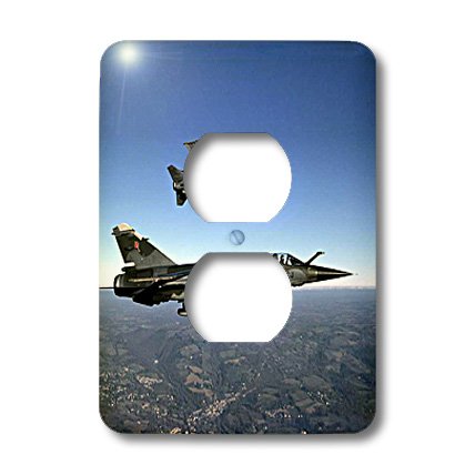 3D Rose Air Force Themed 2-Outlet Wall Plate Cover - Patriotic Decor for Home, Office & Military Gifts (LSP_13895_6) - Perfect for Bedrooms, Living Rooms & Military Appreciation Spaces