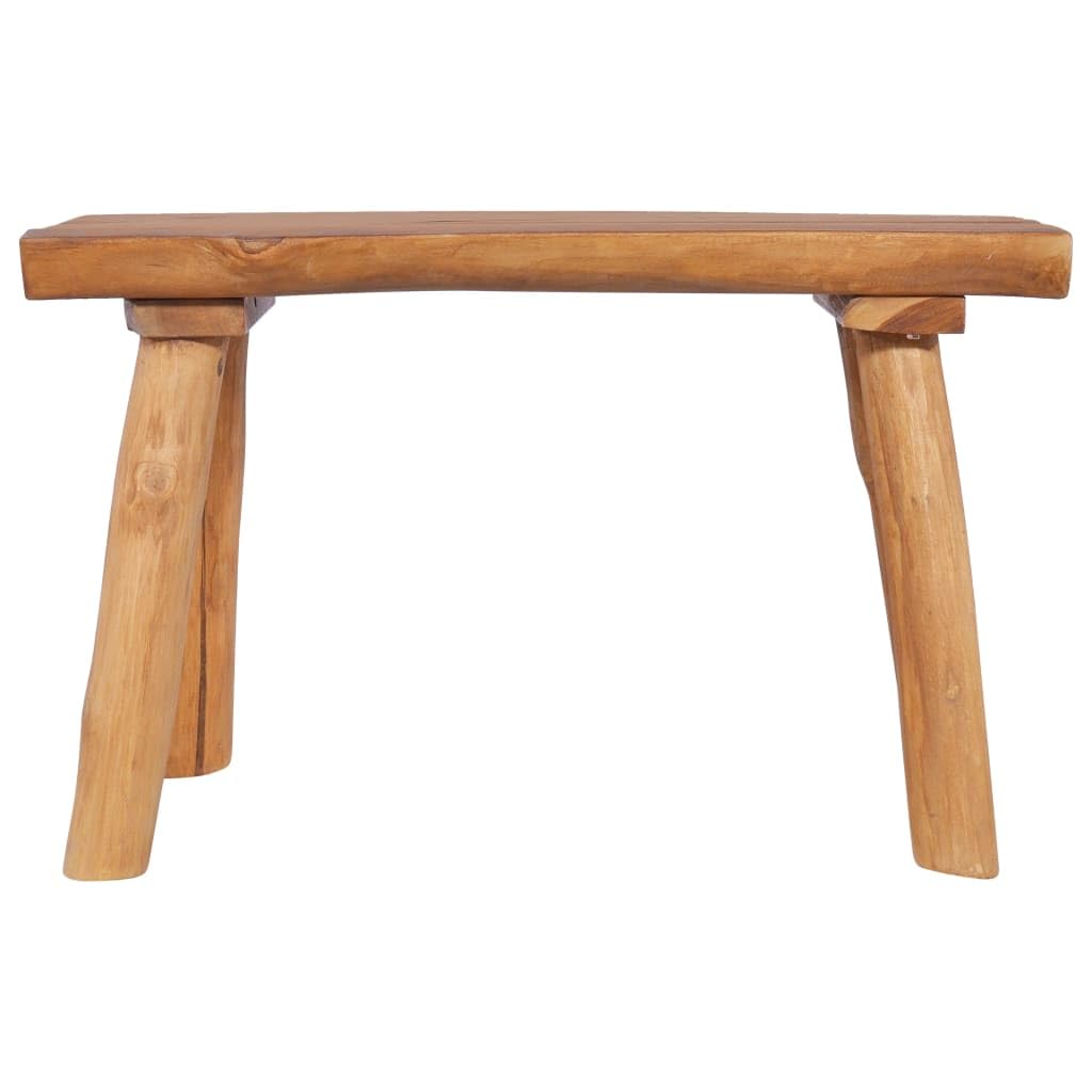 vidaXL Solid Teak Wood Garden Bench - Durable Indoor & Outdoor Wooden Bench for Entryway, Hallway, Living Room & Patio - Perfect for Home Decor, Garden Seating & Relaxation