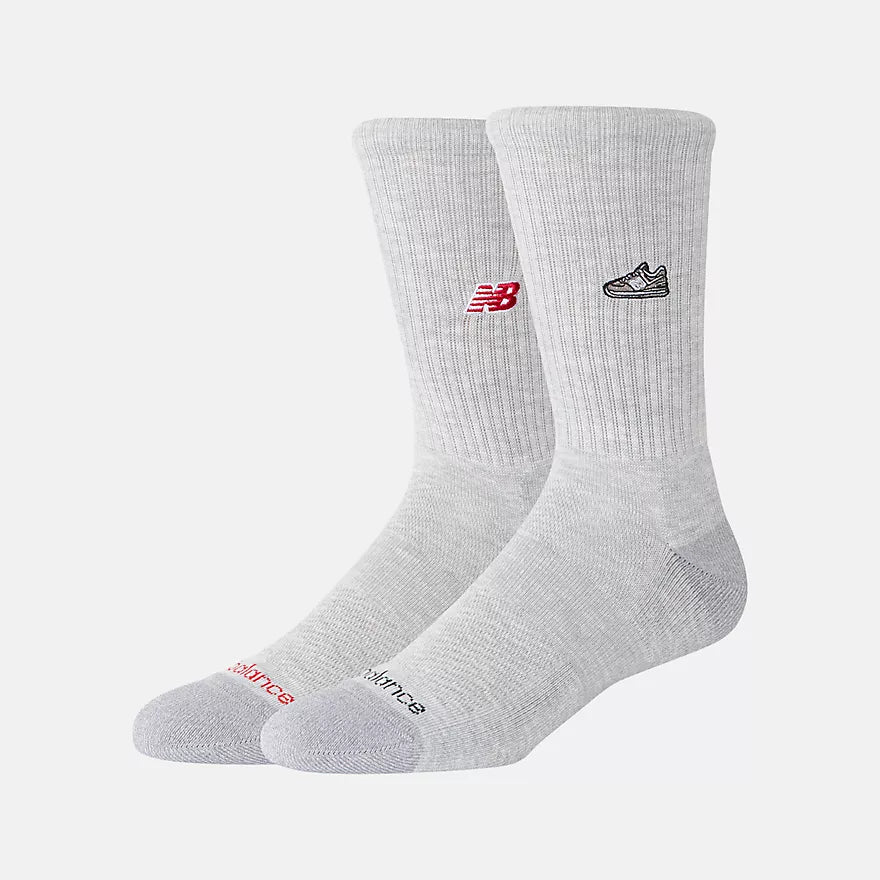 Premium Active Crew Socks (2 Pack) - Moisture Wicking & Cushioned Support for Running, Hiking & Workout - Comfortable Athletic Socks for Men & Women