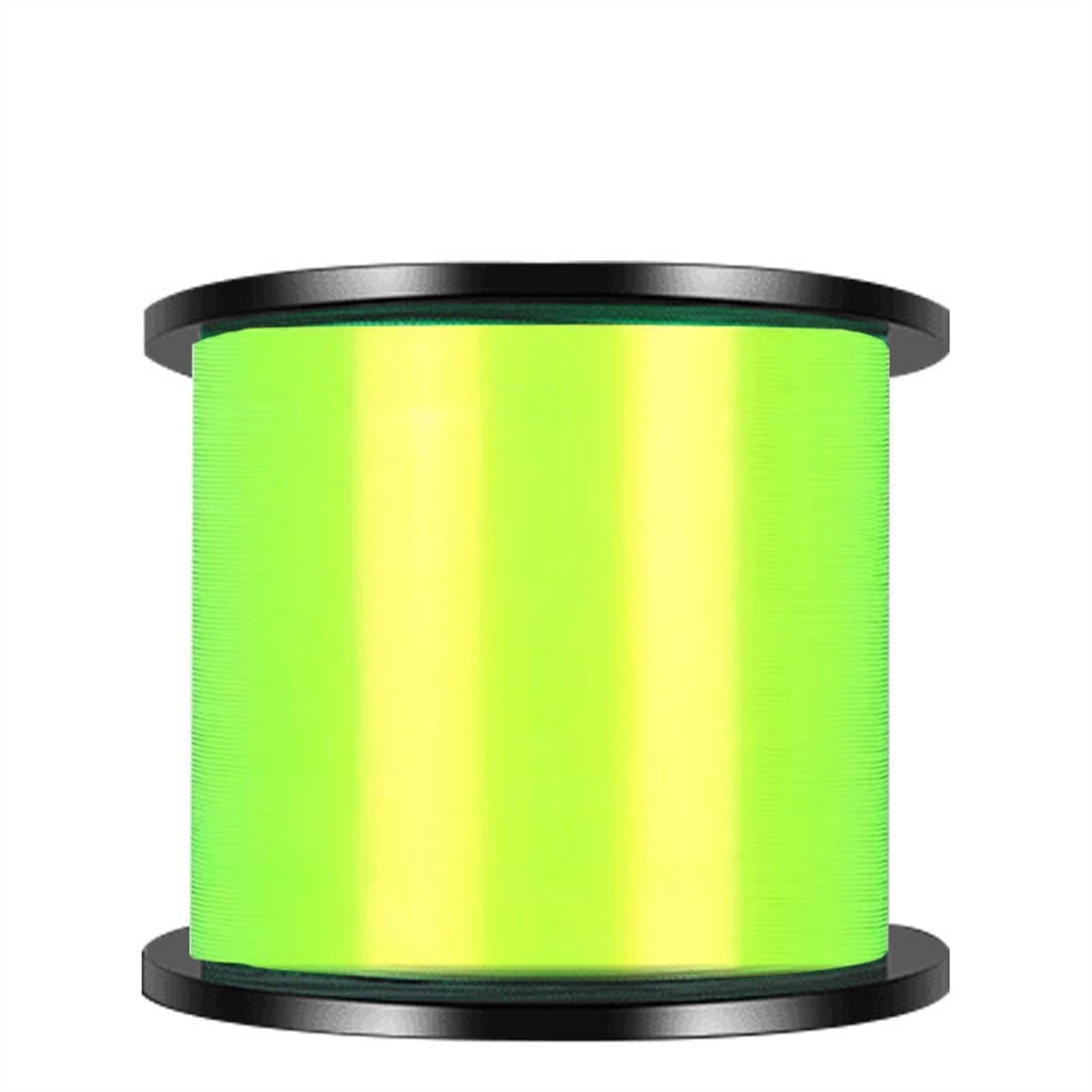 Premium Braided Fishing Line 1000M - Super Strong Nylon Monofilament with Fluorocarbon Coating - Saltwater & Carp Fishing - 3.5# Glow in The Dark Line - Ideal for Night Fishing and Deep Sea Angling