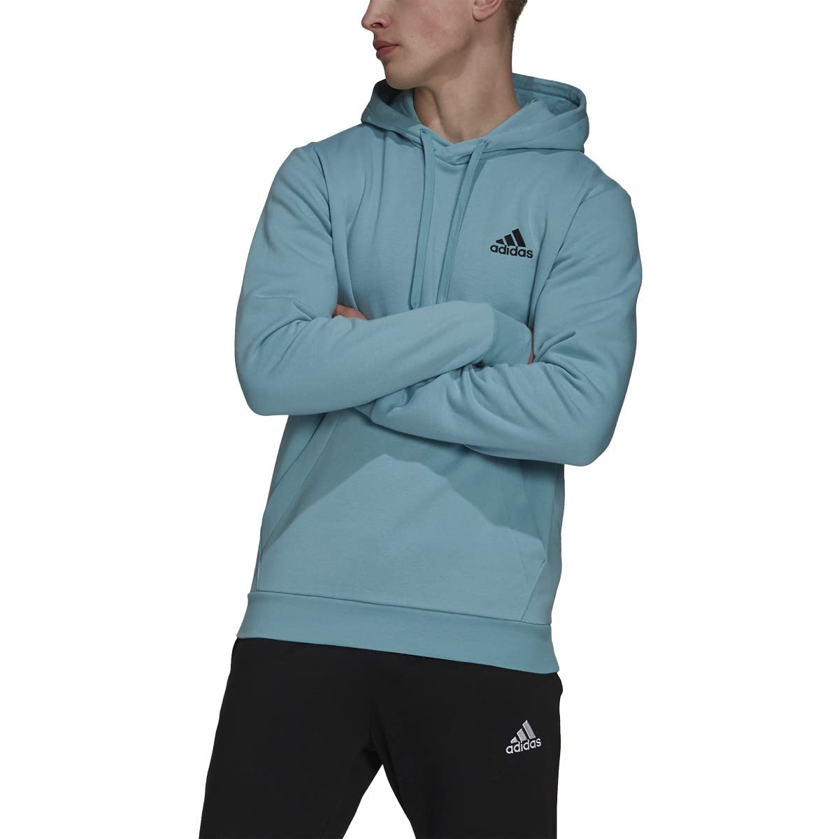 adidas Men's Essentials Fleece Hoodie - Soft Warm Pullover Sweatshirt for Casual Wear & Gym | Perfect for Running, Workouts & Lounge Comfort