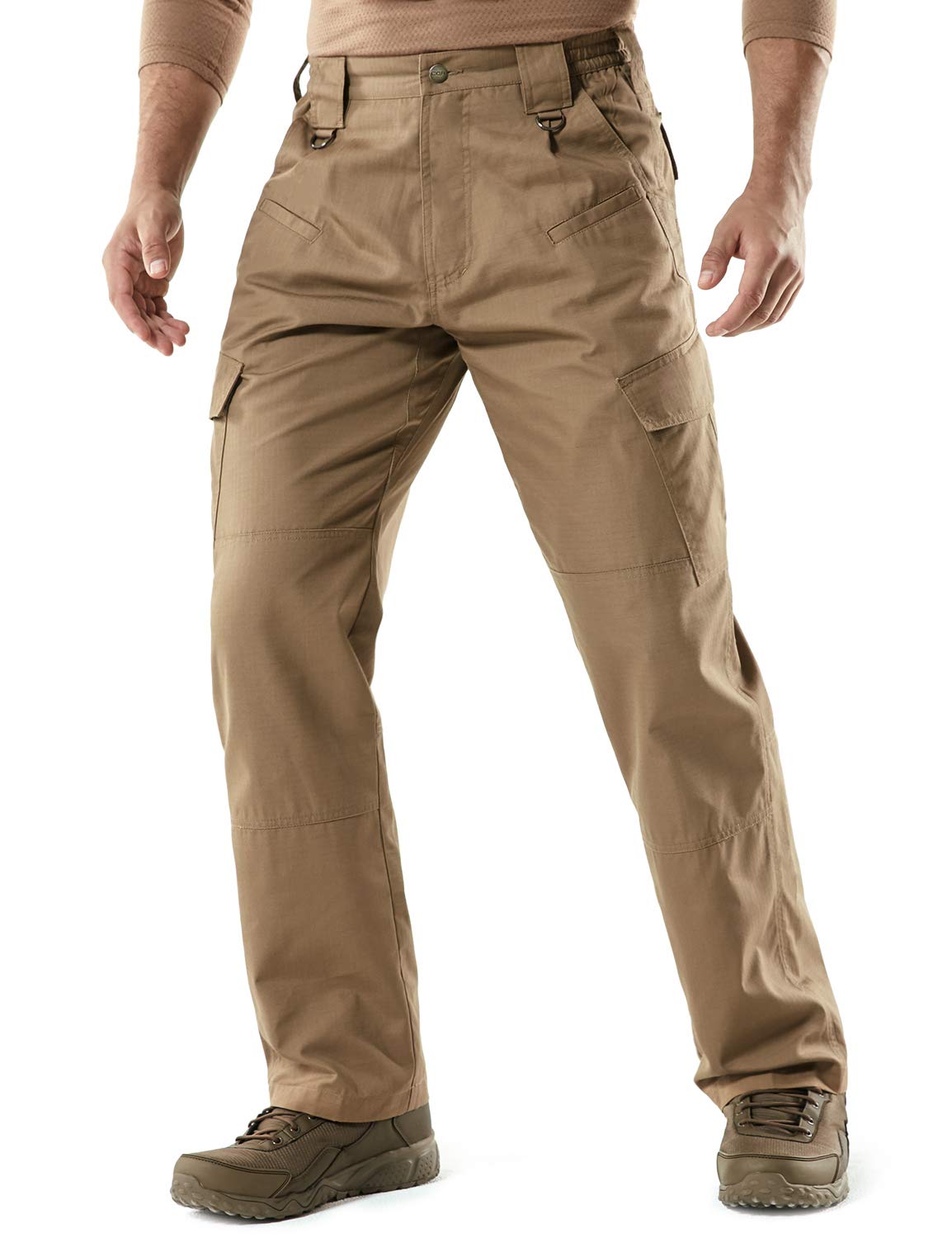 CQR Men's Tactical Pants - Lightweight Water-Resistant Ripstop Cargo Pants for Hiking, EDC & Outdoor Work | Durable Outdoor Apparel for Camping, Hunting & Adventure Activities