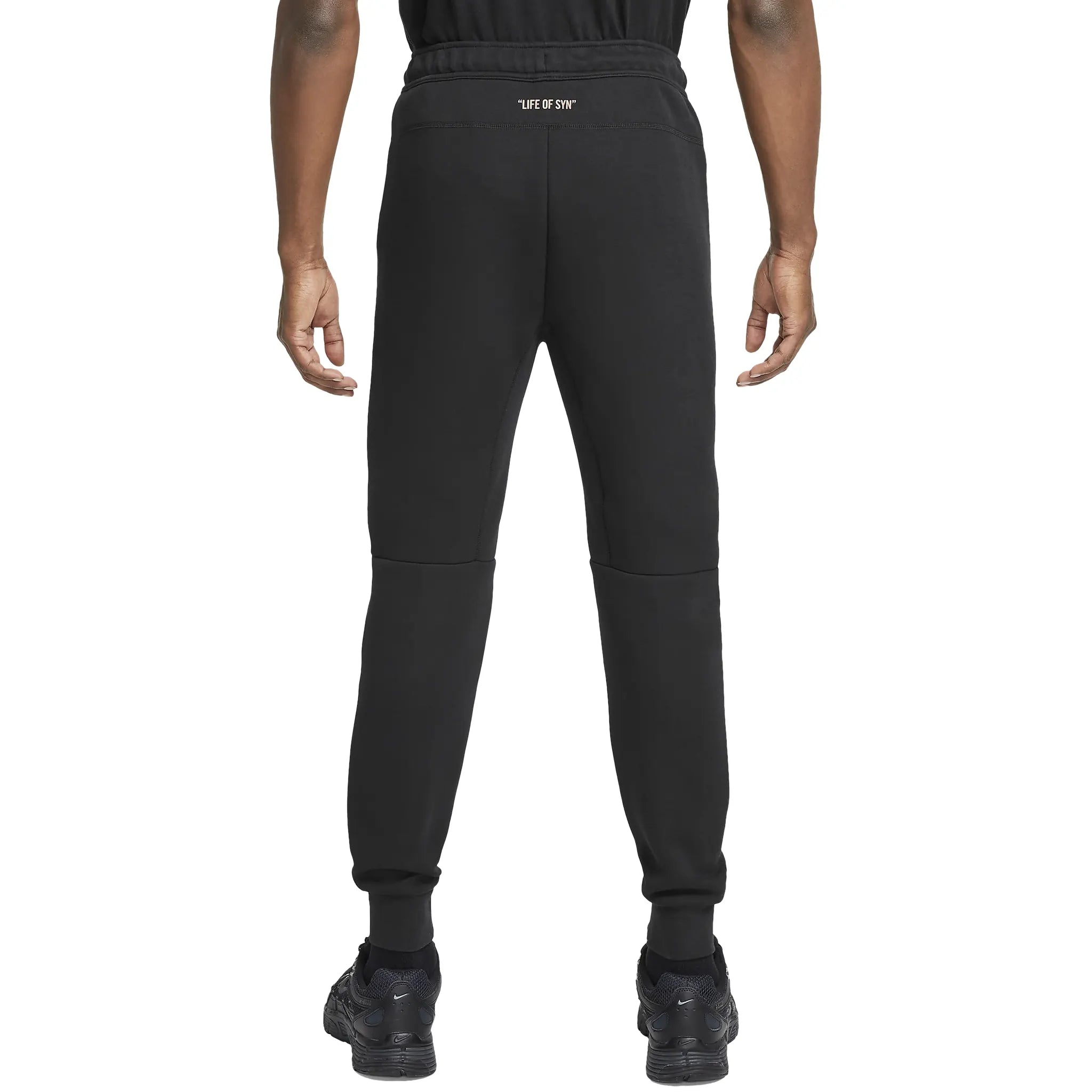 Syna World x Nike Central Cee Tech Fleece Black Sweatpants for Men - Comfortable Joggers with Pockets for Running, Gym & Streetwear Fashion