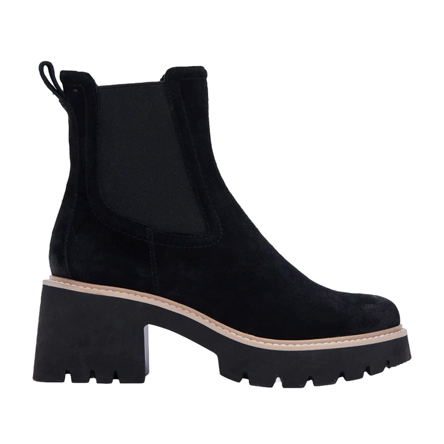Dolce Vita Women's Hawk H2O Waterproof Boots - Onyx Black Ankle Booties for Rain & Snow | Fashionable Winter & Fall Waterproof Shoes for Outdoor Walking, Commuting & Travel