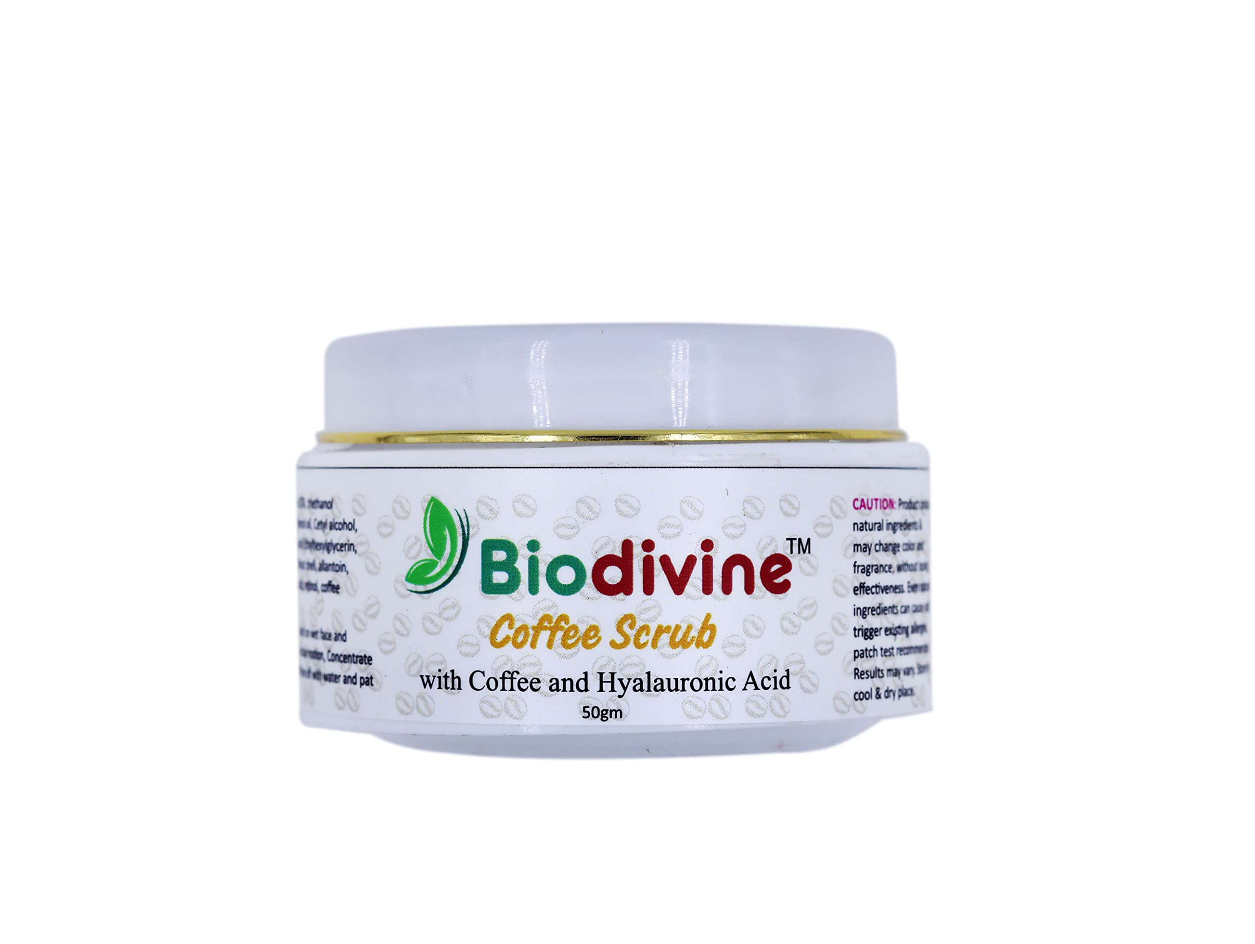 Biodivine Natural Face Scrub - Exfoliating & Brightening Facial Cleanser for Glowing Skin | Gentle Daily Use for All Skin Types | Perfect for Morning & Night Skincare Routine