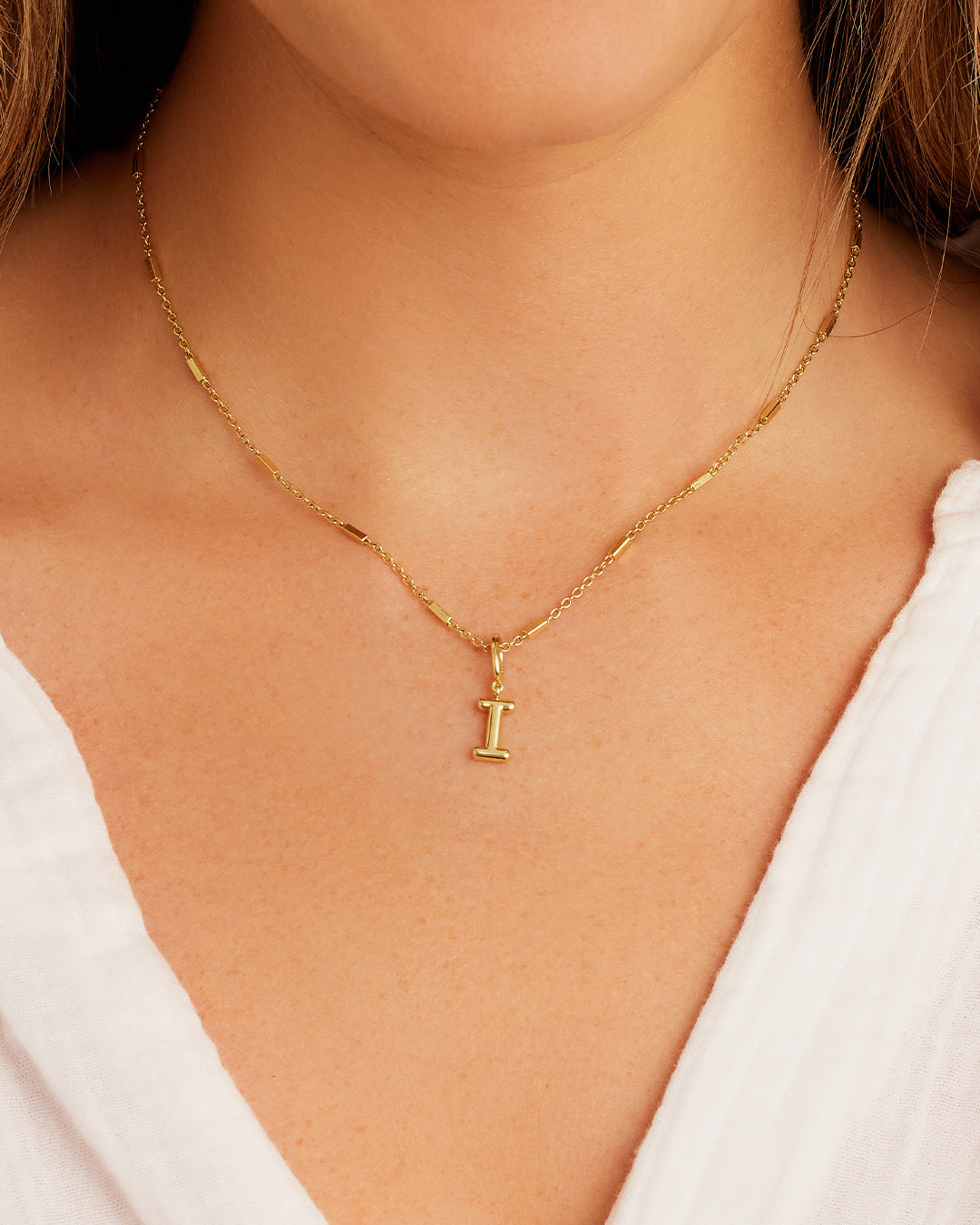 Alphabet Helium Parker Charm - Stylish Initial Letter Pendant Necklace for Women, Perfect for Gifts, Birthdays & Everyday Wear