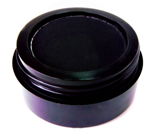Pure Zivaª Black Matte Cake Eyeliner & Eyeshadow - Water Activated Pressed Powder for Smokey Eyes | Gluten Free, Vegan & Cruelty Free Makeup | Perfect for Stage, Photography & Everyday Glam Looks