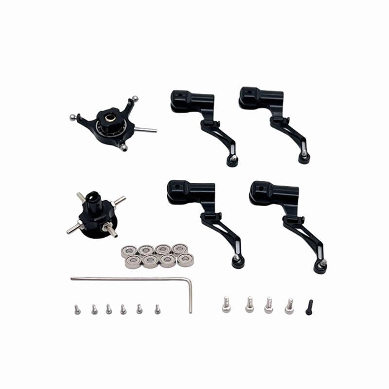 WLtoys K124 K170 RC Helicopter Upgrade Parts - Metal Swashplate, Rotor Head & Blade Grips for Enhanced Performance | Durable Replacement Components for RC Helicopter Enthusiasts | Perfect for Aerial Stunts, Racing & Outdoor Flying