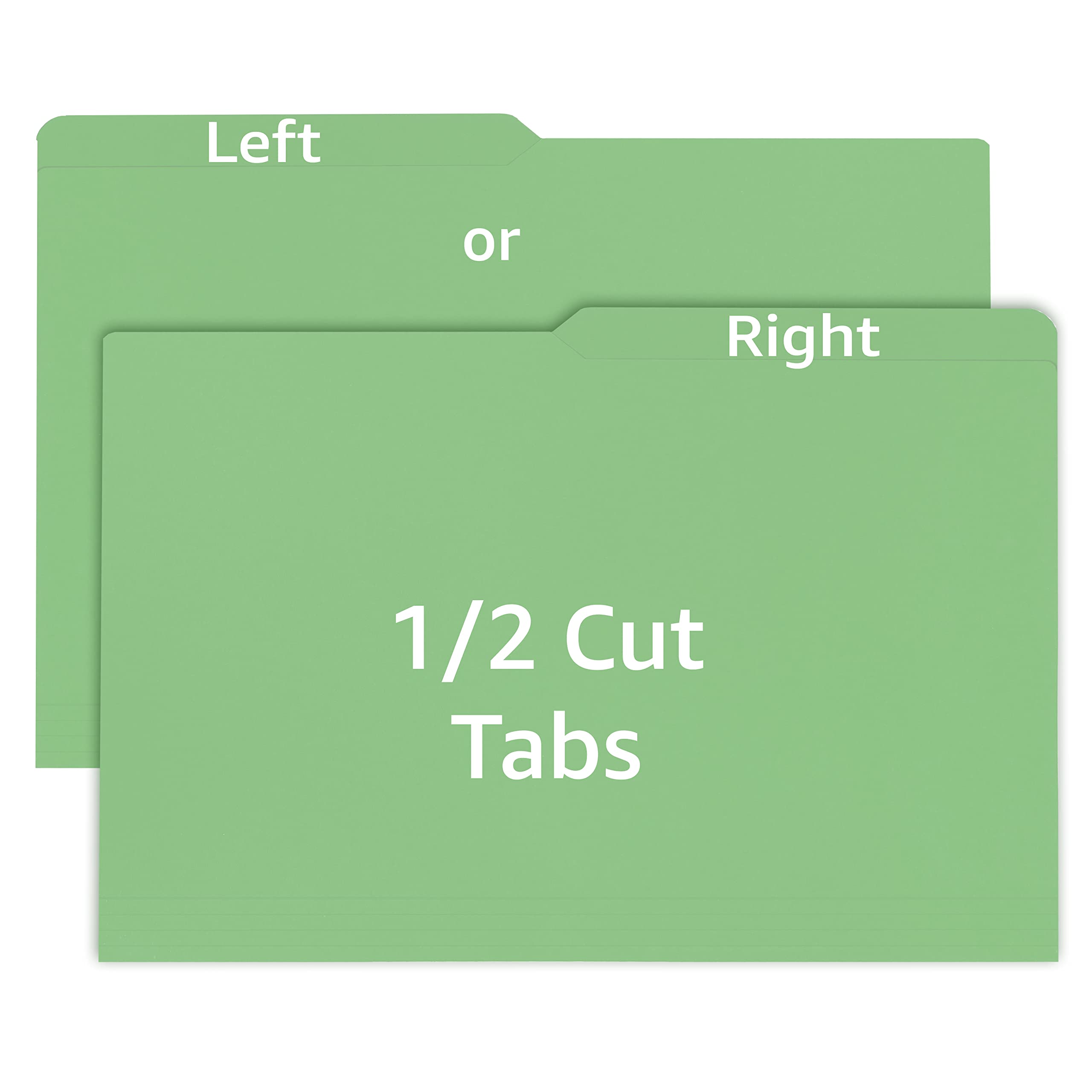 uBoxes Legal Folders - 100 Pack (4 Boxes of 25) - Green Letter Size File Folders for Office, Court & Document Organization | Perfect for Lawyers, Paralegals & Legal Professionals