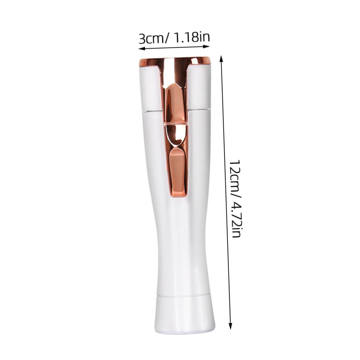 Balacoo Electric Bikini Shaver for Women - Rechargeable Pubic Hair Trimmer, Facial Epilator & Body Groomer - Painless Hair Removal for Bikini Line, Legs & Underarms - Portable & Waterproof White Trimmer for Travel & Home Use