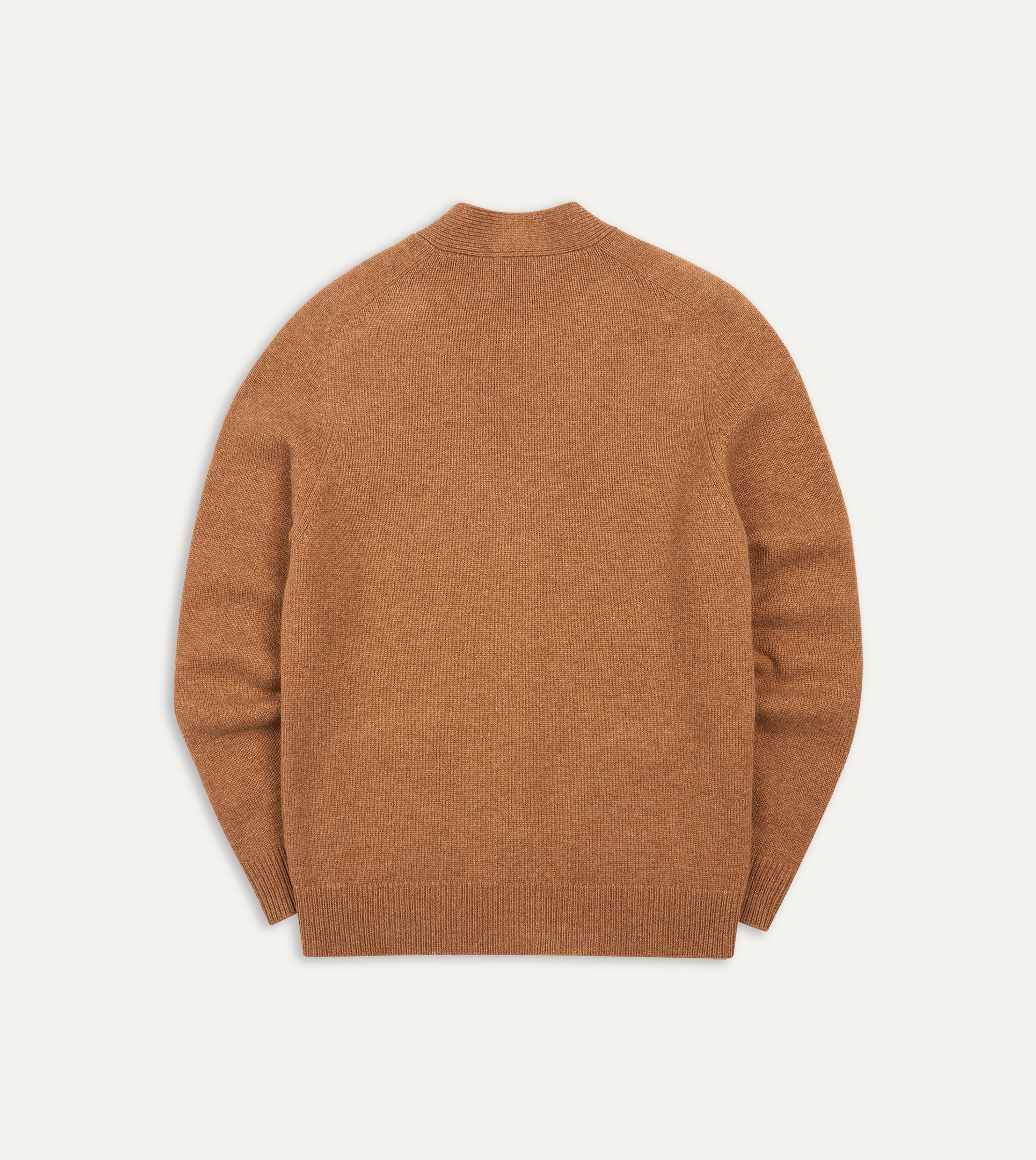 Brown Lambswool 6 Button Cardigan Sweater for Women - Soft & Warm Winter Knitwear - Perfect for Office, Casual Outfits and Cozy Evenings