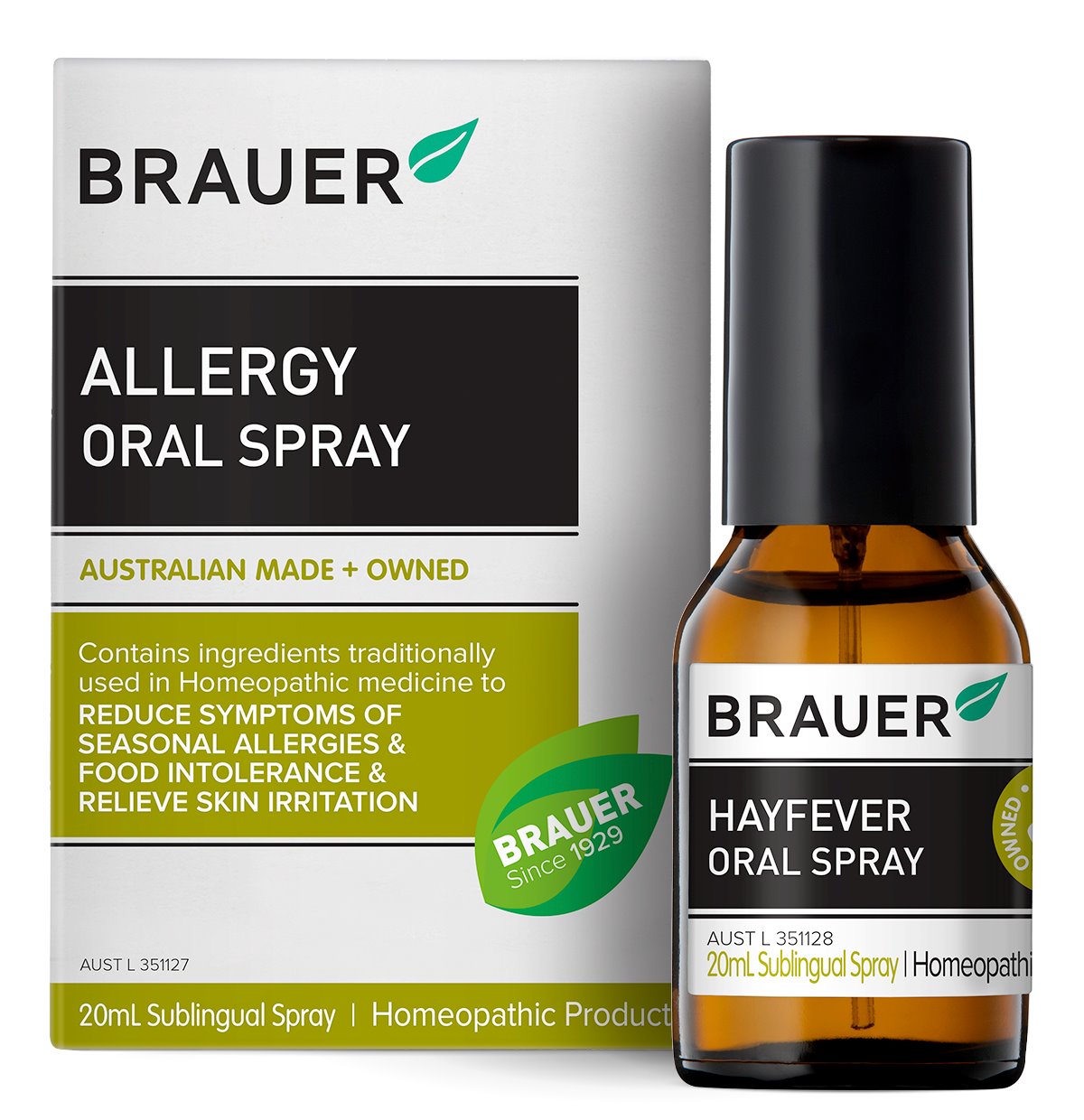 Brauer Allergy Relief Oral Spray for Adults & Kids - Fast-Acting Hay Fever & Seasonal Allergy Symptom Relief - Use at Home, Work, or Travel