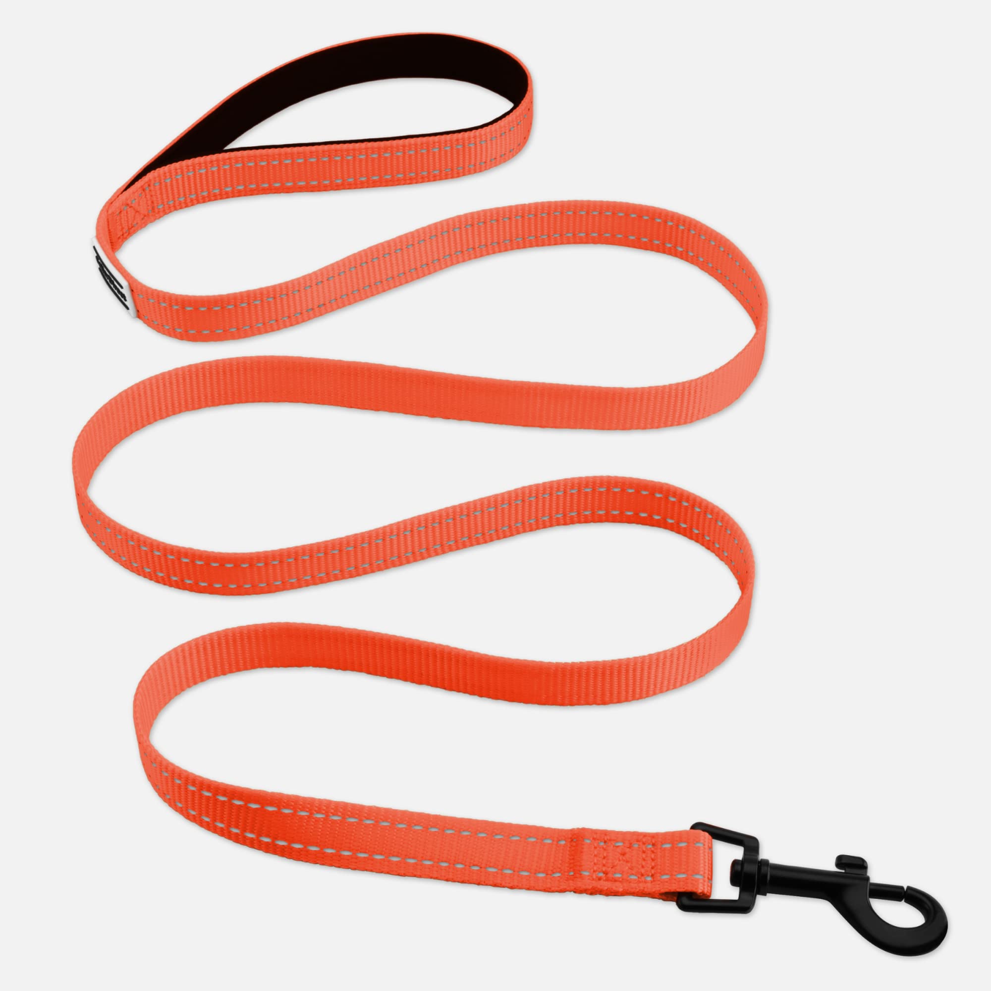 **CollarDirect Heavy Duty Reflective Nylon Dog Leash 5ft - Durable Pet Leash for Small, Medium & Large Dogs - Perfect for Outdoor Walking, Running & Training (Coral, Small)**