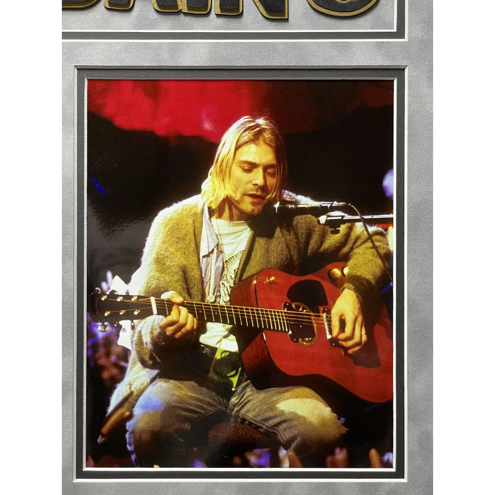 Kurt Cobain Personal Driver's Car Insurance ID Card Framed - Rare Nirvana Memorabilia - Perfect for Music Fans & Collectors