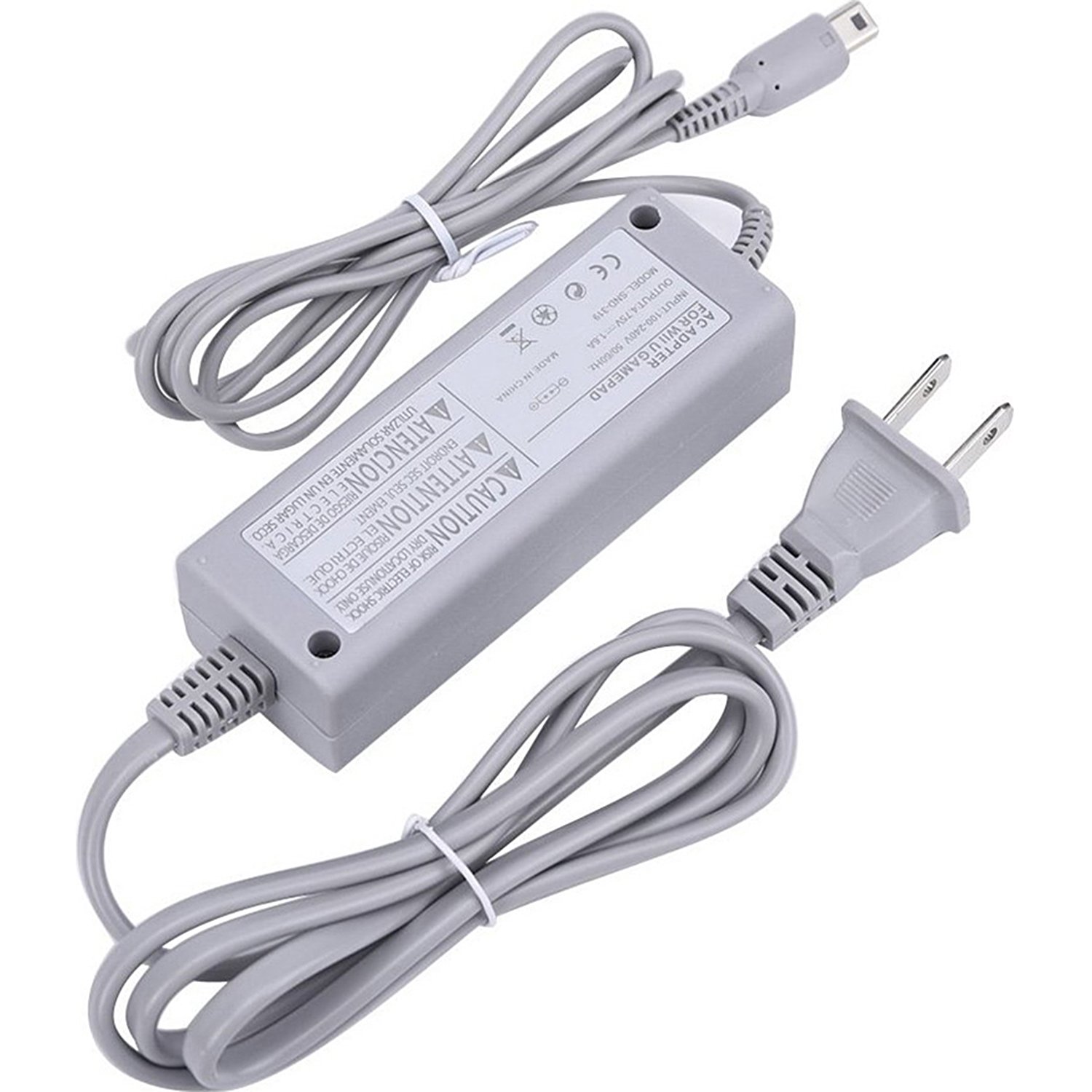 eBoot Wii U Gamepad Charger - AC Power Adapter for Nintendo Wii U Gamepad - Perfect for Gaming at Home or On-the-Go