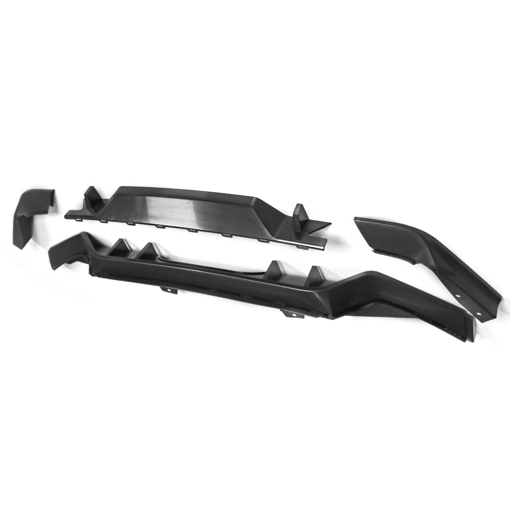 2017-2021 Honda Civic Hatchback Rear Diffuser - CTR Style Black PP Bumper Lip for 10th Gen | 5-Door Air Dam Protection | Enhances Aerodynamics & Sporty Look for Daily Driving & Car Meets