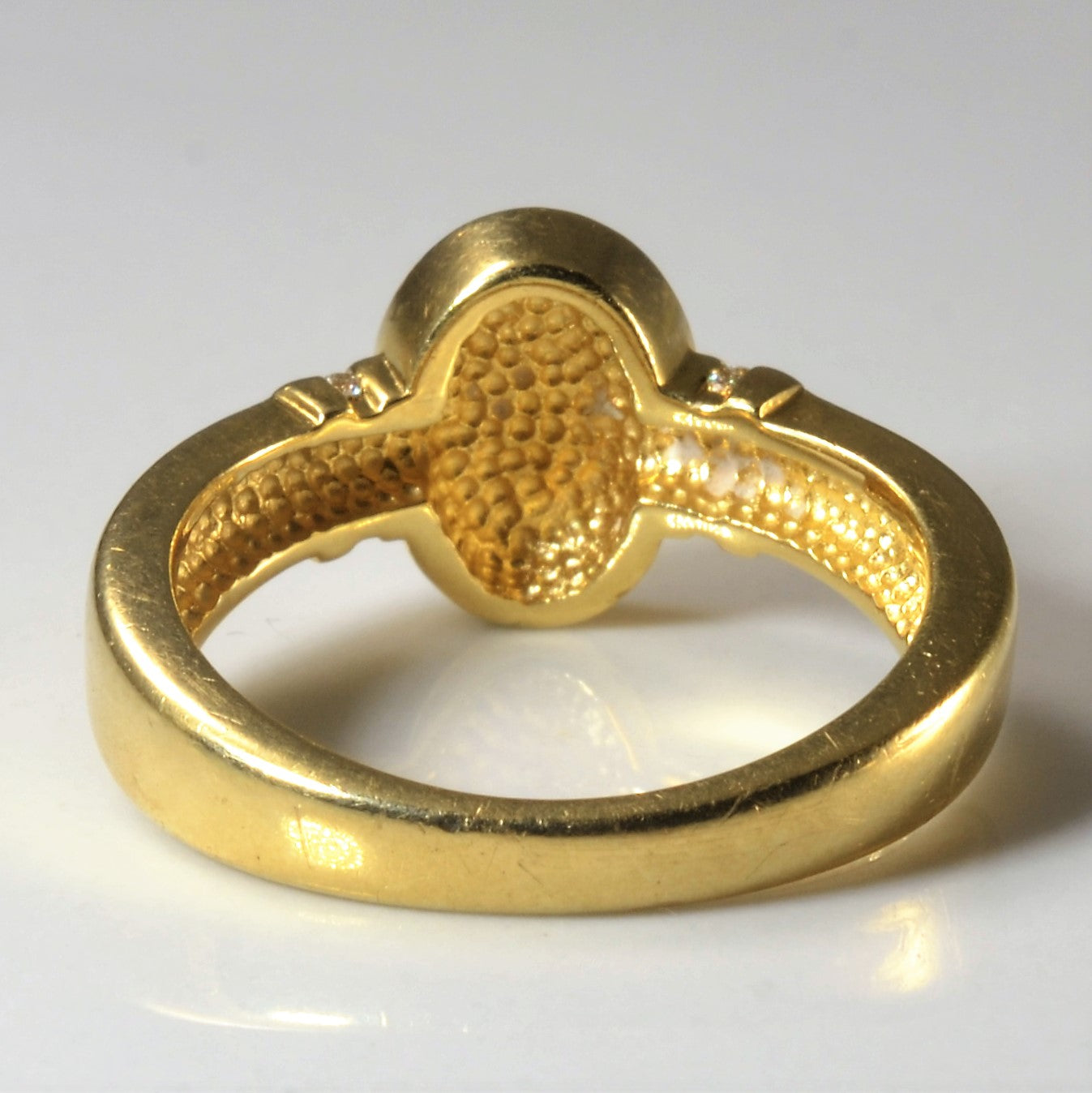 0.05ctw Diamond Signet Ring for Women - Size 6 | Elegant Minimalist Pinky Ring | Perfect for Engagements, Weddings & Everyday Wear