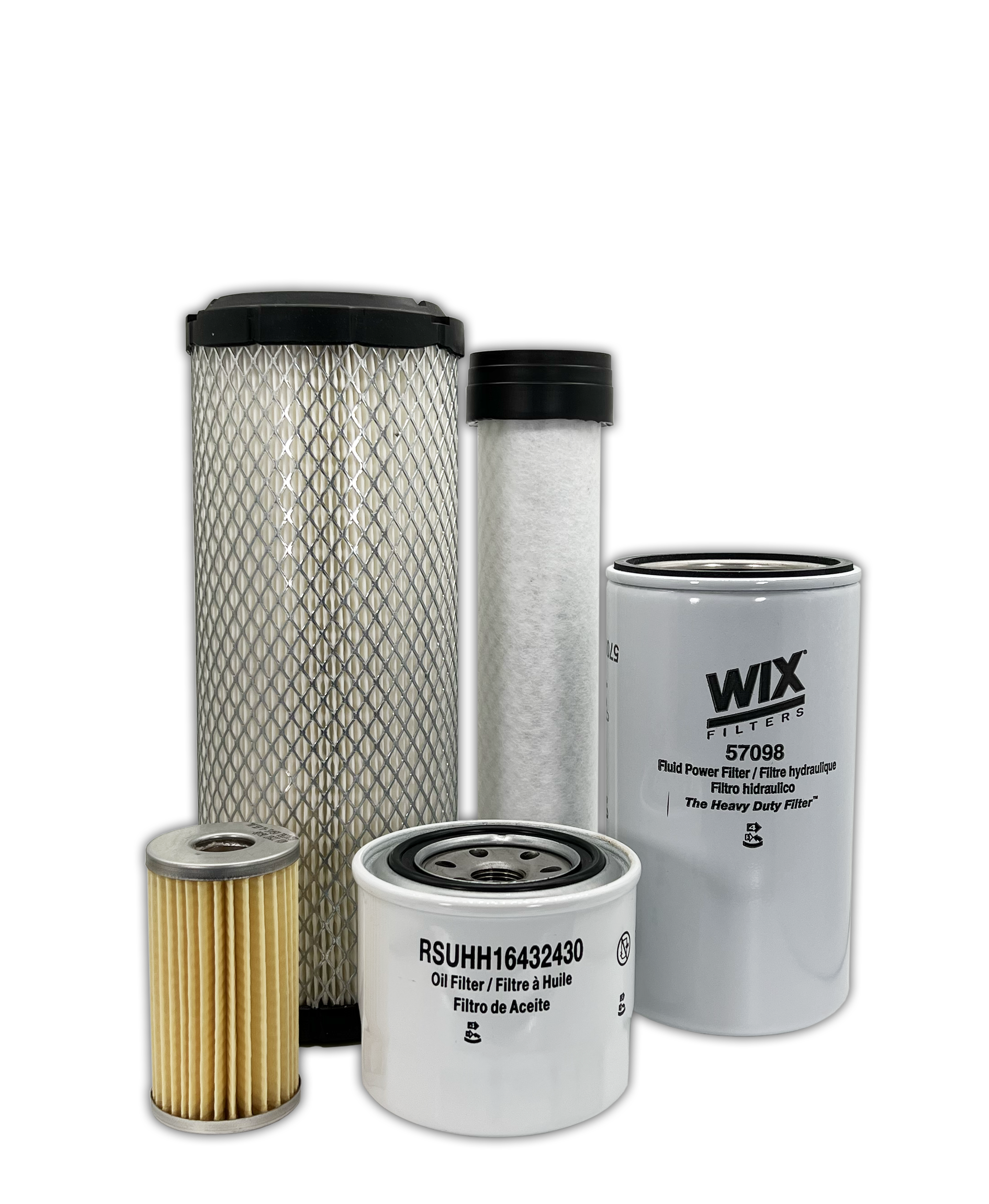 Kubota L4310GST C Tractor Maintenance Filter Kit by HERO® - Air, Oil & Fuel Filters Replacement Set for Smooth Engine Performance - Ideal for Farming, Landscaping & Heavy-Duty Equipment Maintenance