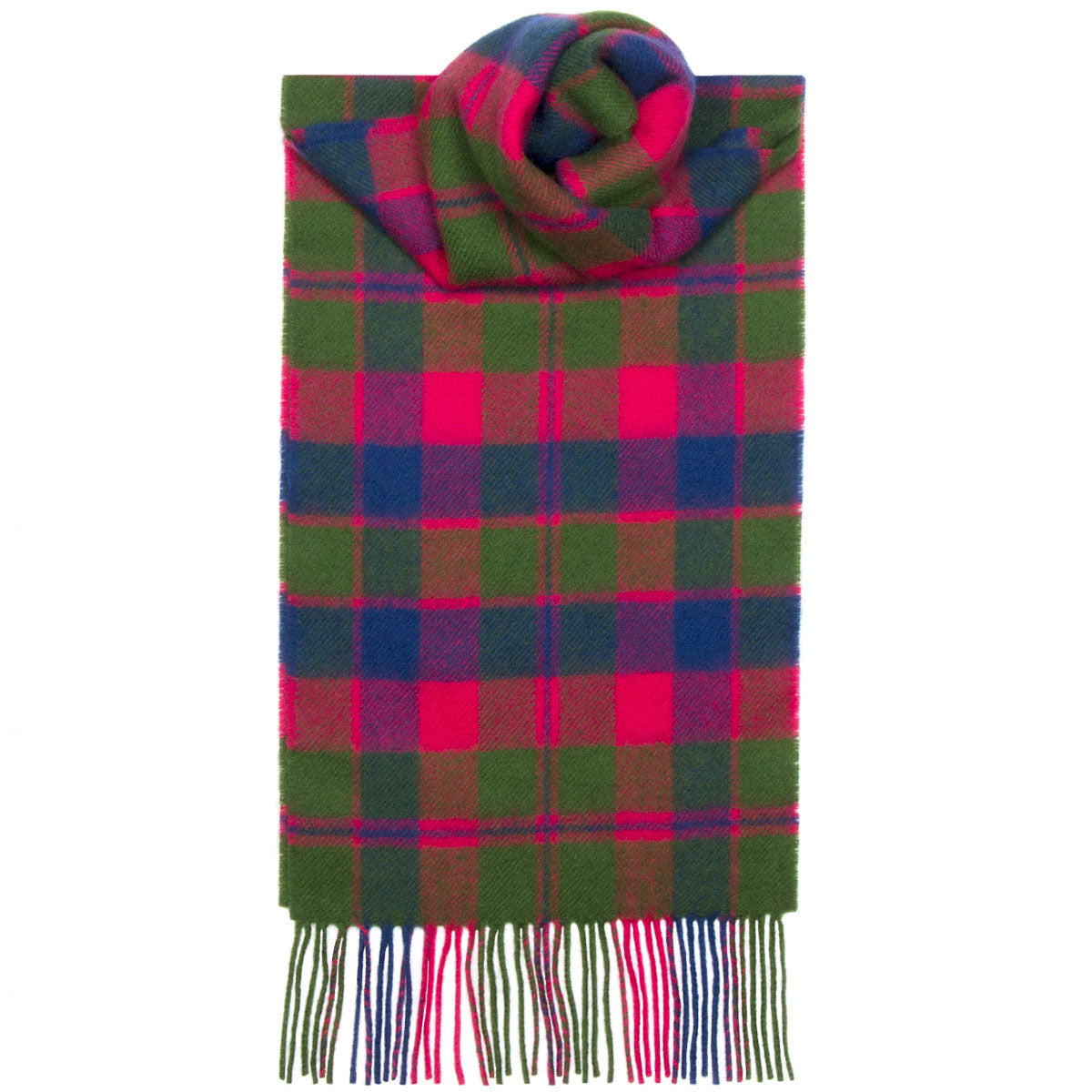 Glasgow District Tartan Scarf - Premium Wool Plaid Wrap for Men & Women - Perfect for Winter, Fall, and Scottish Heritage Events