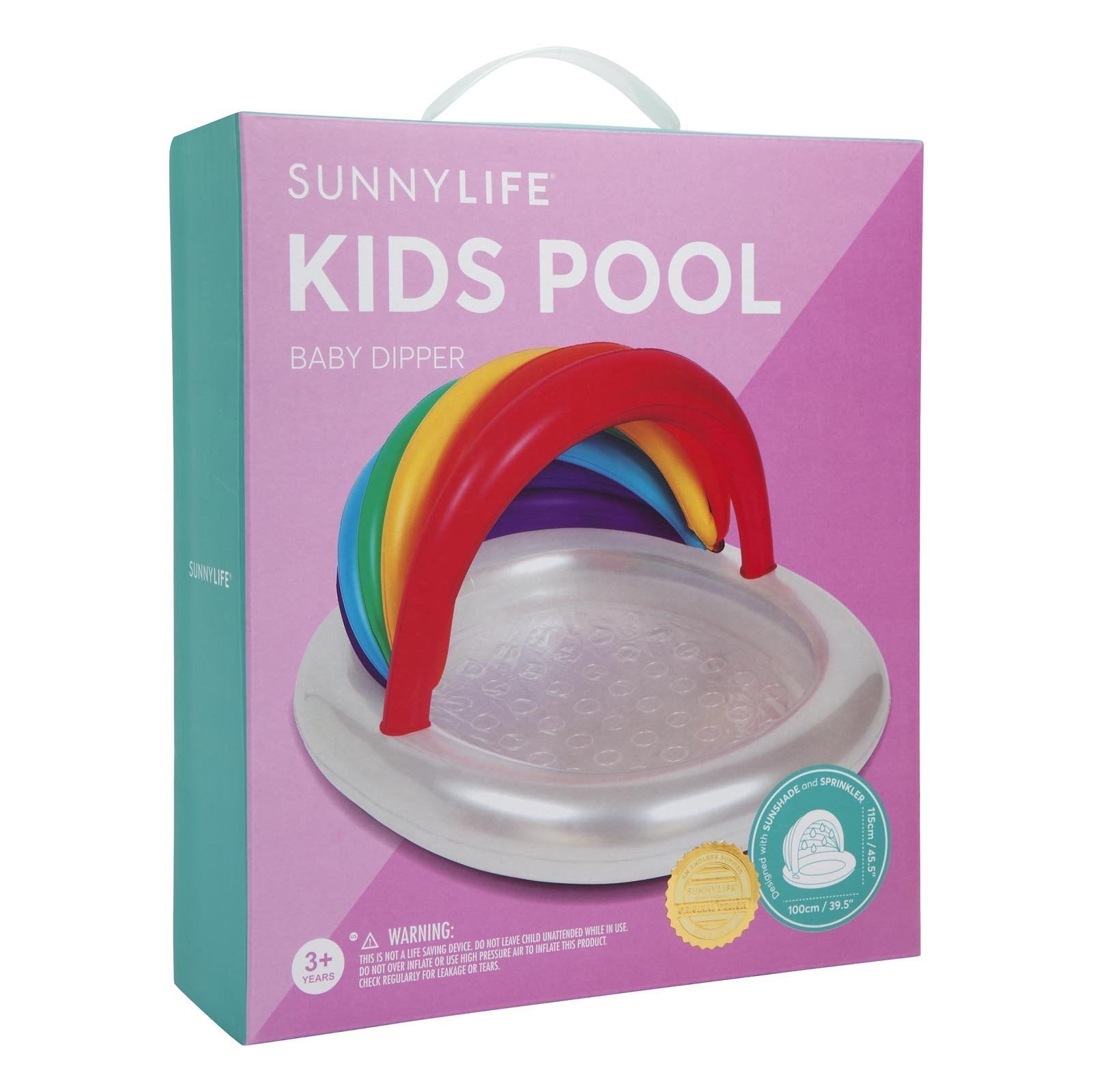 Colorful Inflatable Kiddie Pool for Toddlers - Outdoor Summer Water Play & Backyard Fun for Kids