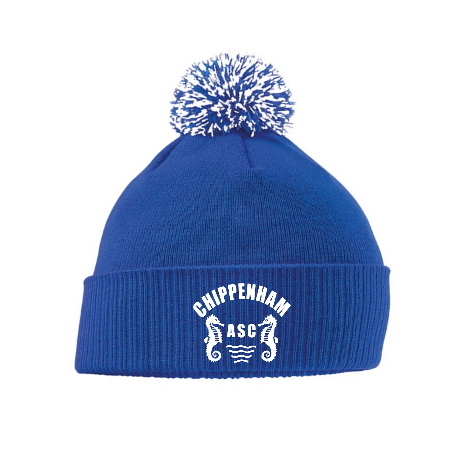 Chippenham ASC Bobble Hat - Warm Knit Beanie for Men & Women - Winter Outdoor Skiing & Snowboarding Accessories