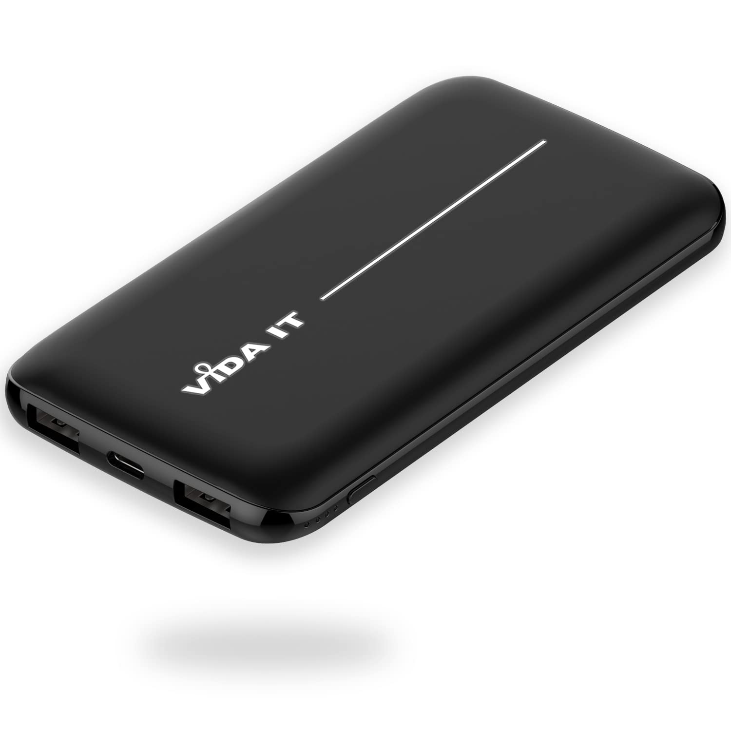 10000mAh Slim Power Bank for Heated Clothing - USB 5V 2A Portable Charger for iPhone, Samsung & USB-C Devices | Lightweight Battery Pack for Heated Hoodies, Vests & Jackets | Perfect for Outdoor Activities, Winter Sports & Travel