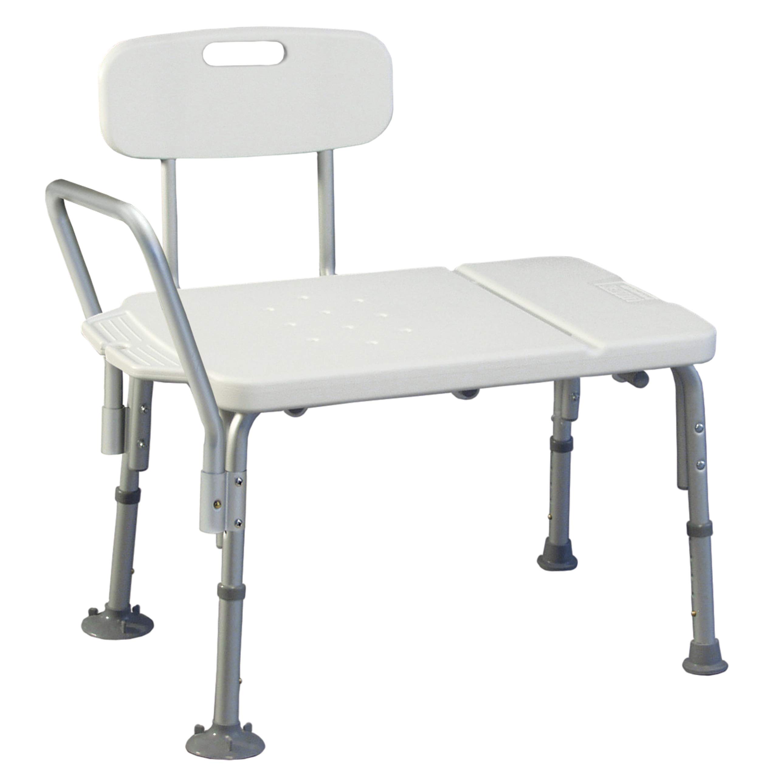 Graham-Field 7929-1 Lumex Heavy Duty Tub Transfer Bench & Shower Chair - 400 lb Weight Capacity - Ideal for Elderly Care, Bathroom Safety, and Mobility Assistance
