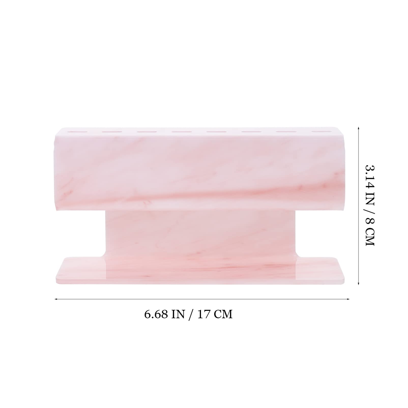 FOMIYES Acrylic Makeup Brush Organizer & Eyelash Holder - Marble Design Storage Stand for Tweezers, Brushes, and Beauty Tools | Perfect for Salon, Vanity, and Home Makeup Organization