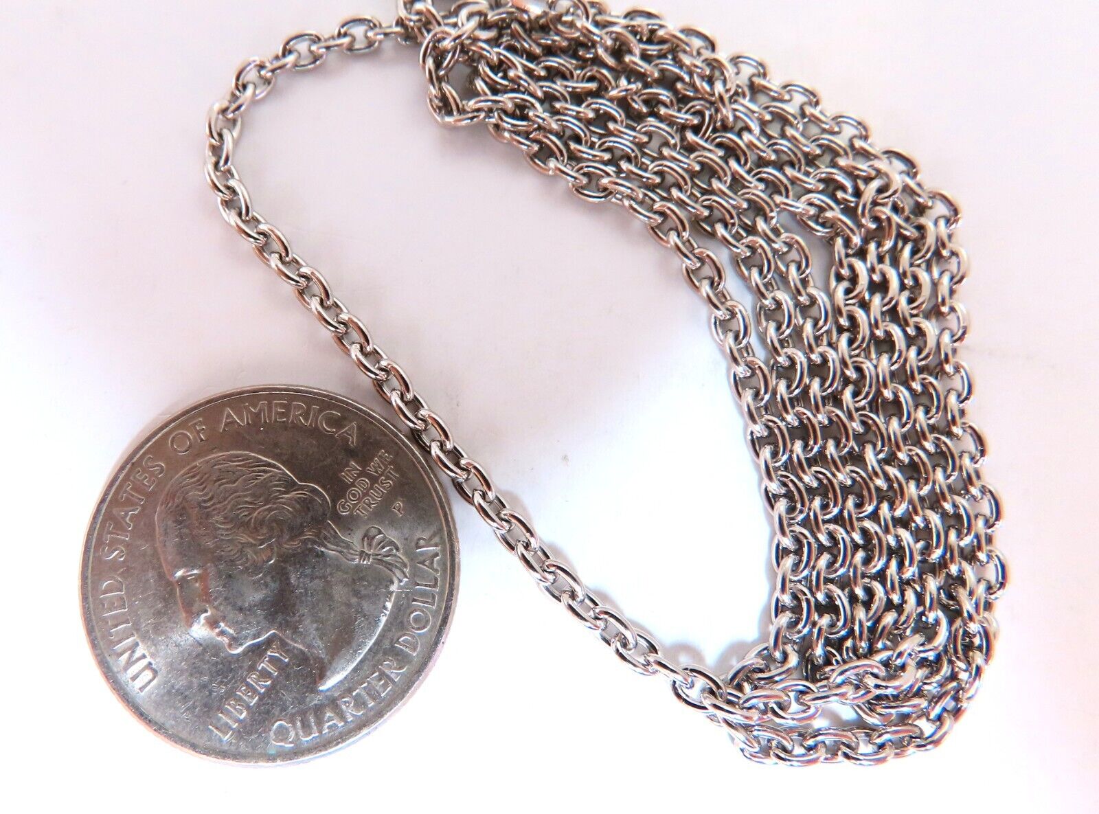 24 Inch 2.7mm Platinum Cable Link Chain for Men & Women - Durable Fashion Necklace for Daily Wear, Layering & Special Occasions