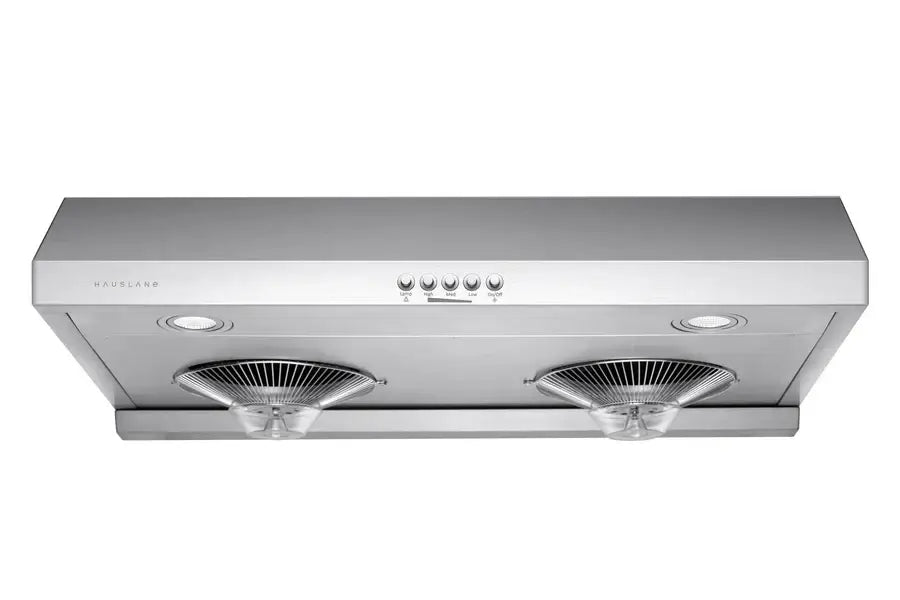 Hauslane UC C100SS 30 Inch Stainless Steel Under Cabinet Range Hood - Powerful 900 CFM Ducted Kitchen Ventilation for Smoke & Odor Removal - Perfect for Home Chefs & Modern Kitchens